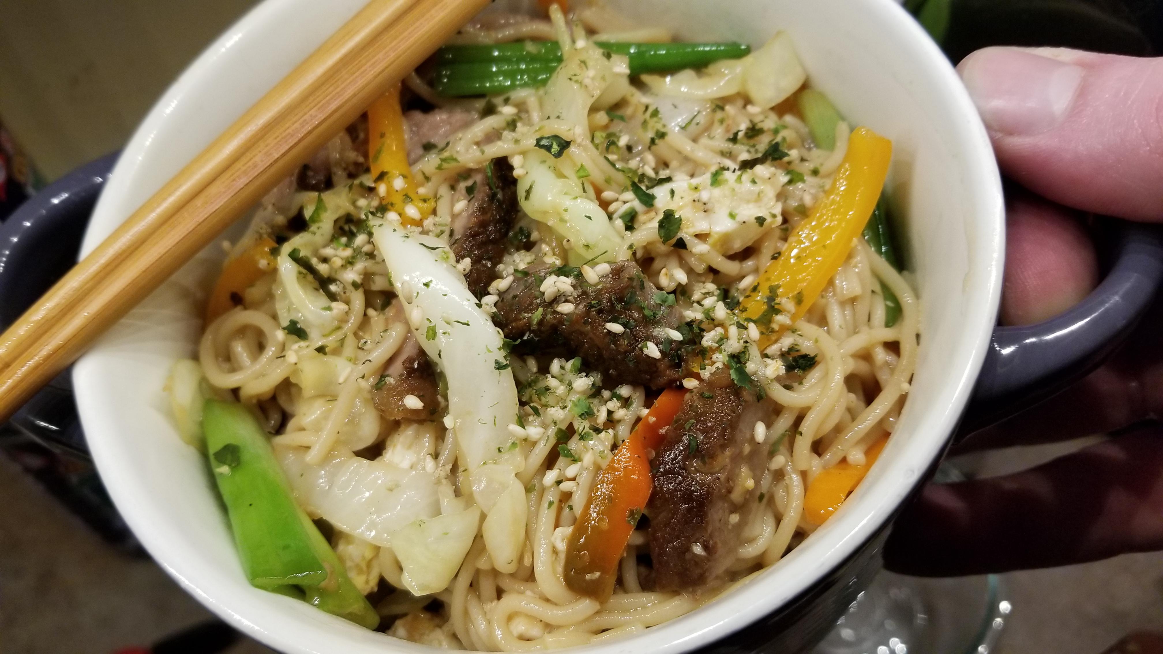 Steak Yakisoba r/tonightsdinner