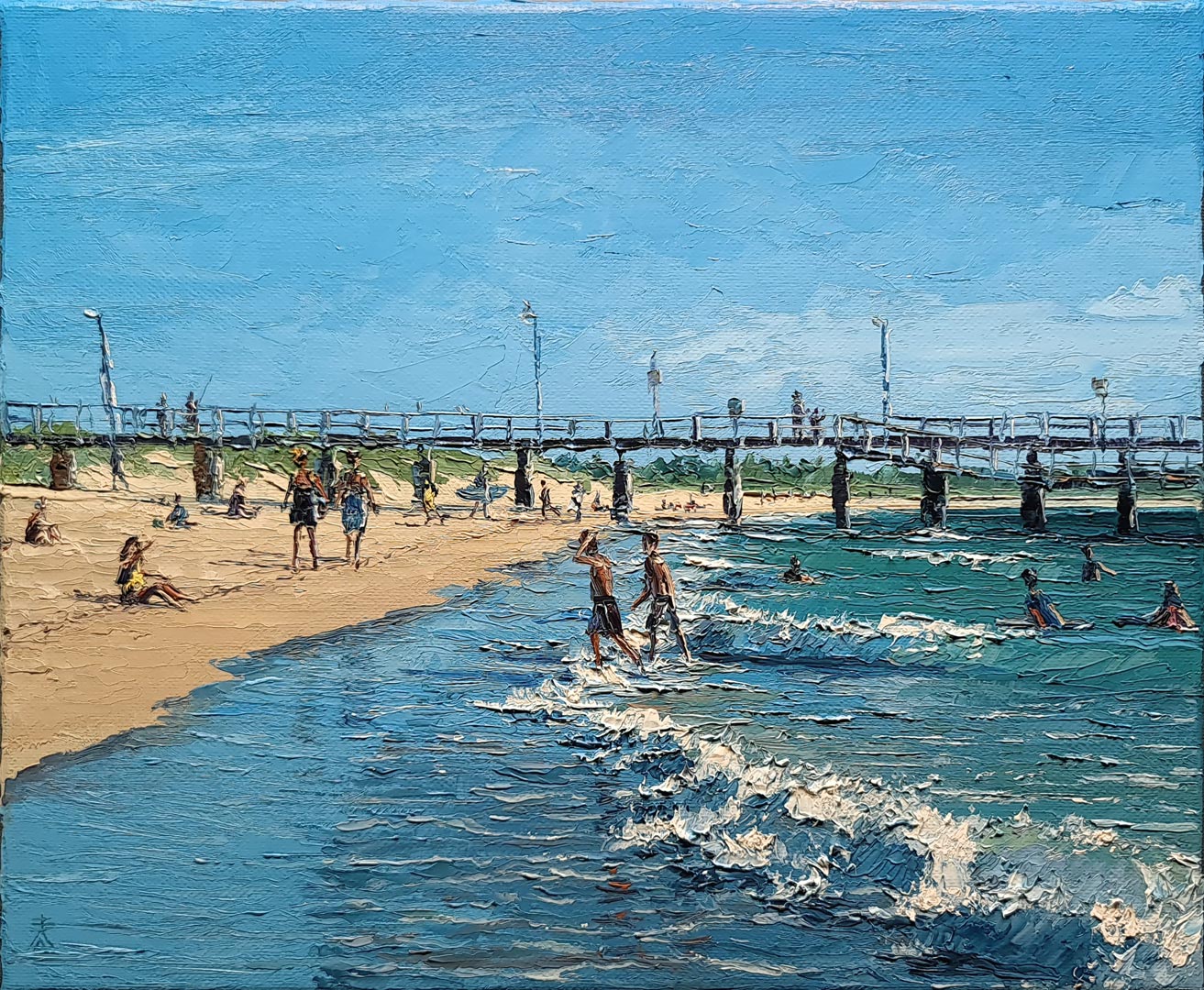 Coogee Beach Oil Painting r/perth