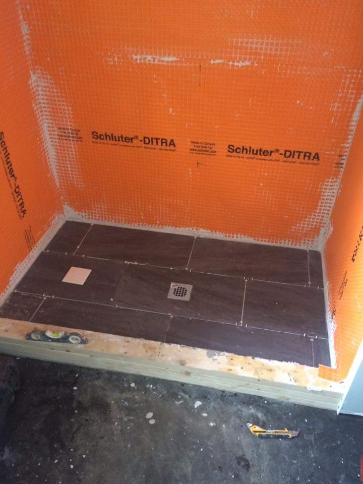 Here is a prime example of why we see Schluter products fail. This