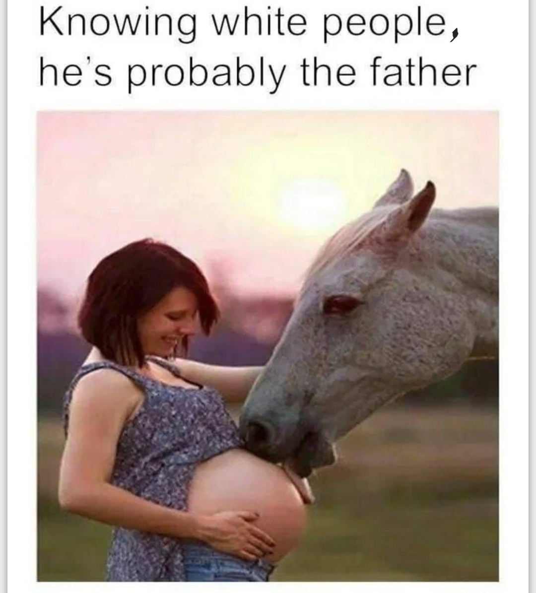 Hung like a horse, of course of course. r/memes