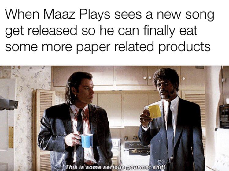 Old Town Road except it’s not Old Town Road and I eat a sheet of paper r/memes