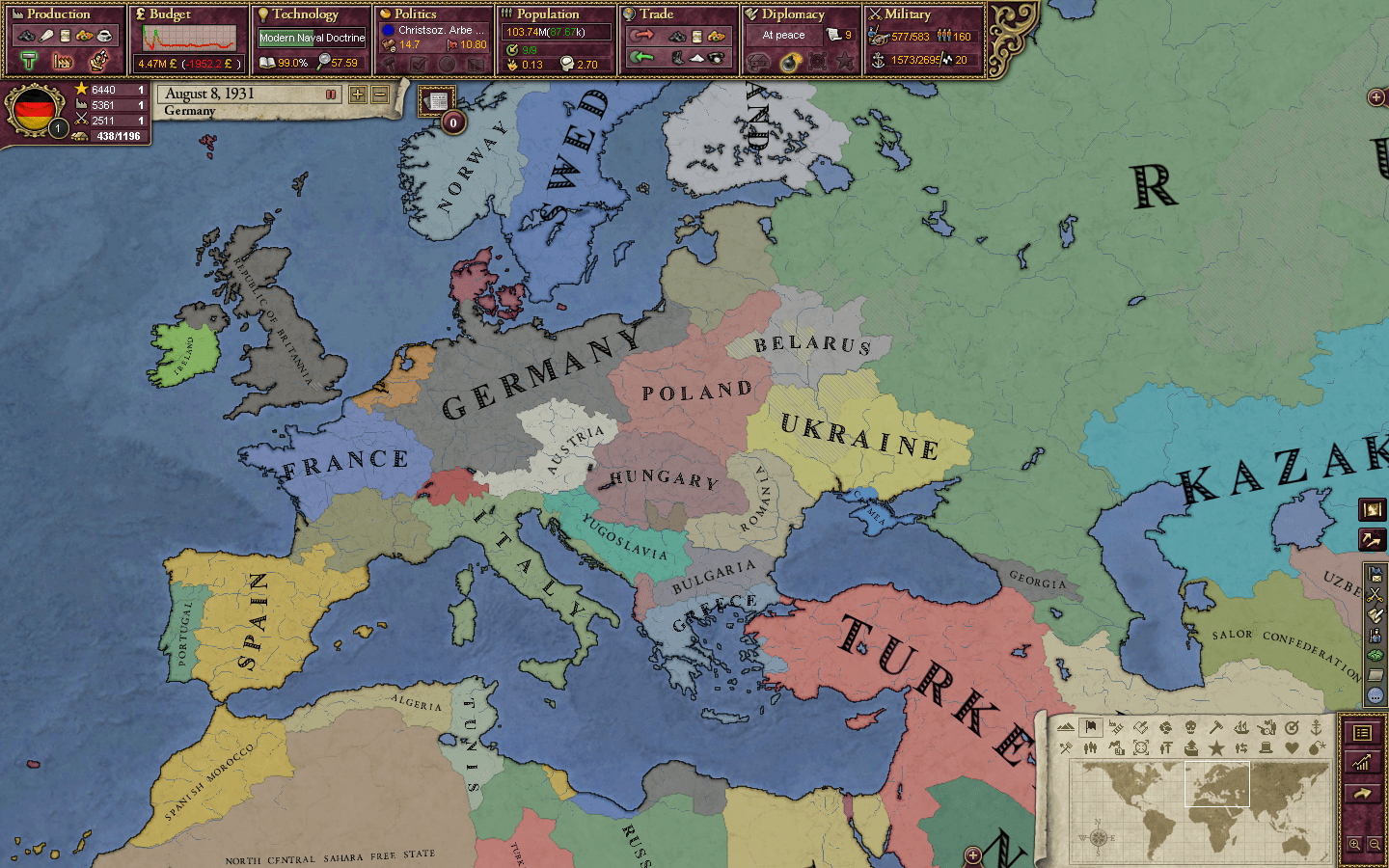 Europe at the End of the First World War The map as.