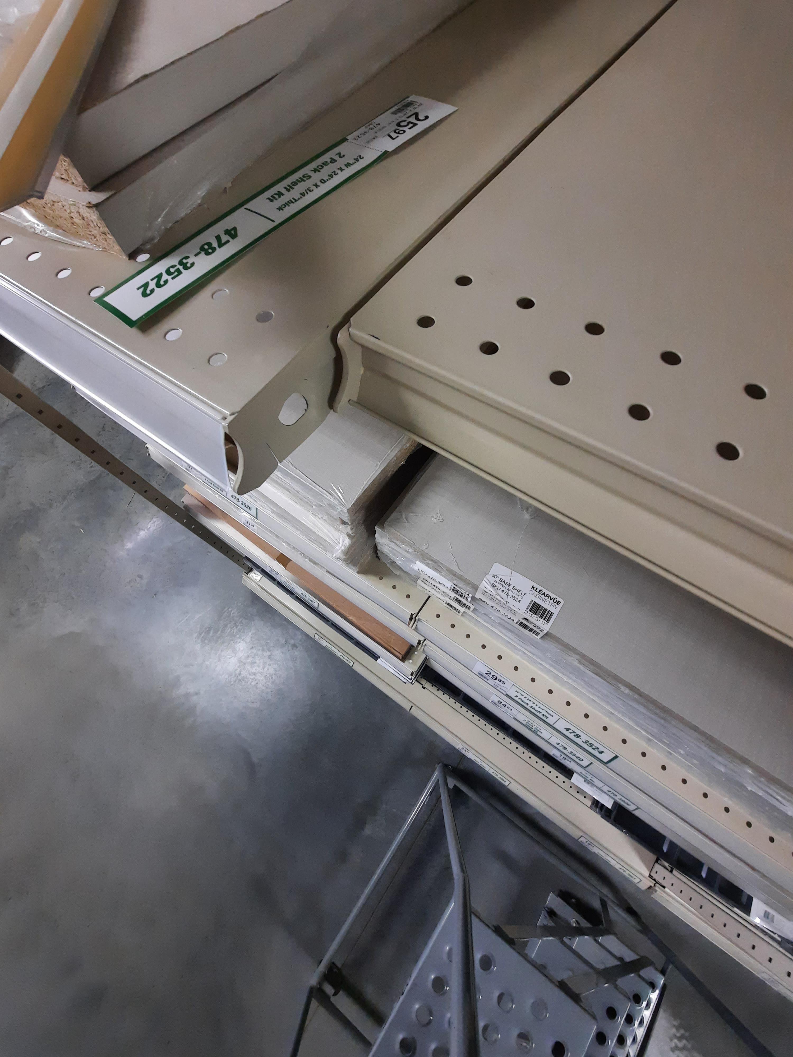 Why aren't all the shelves the same size?? r/menards