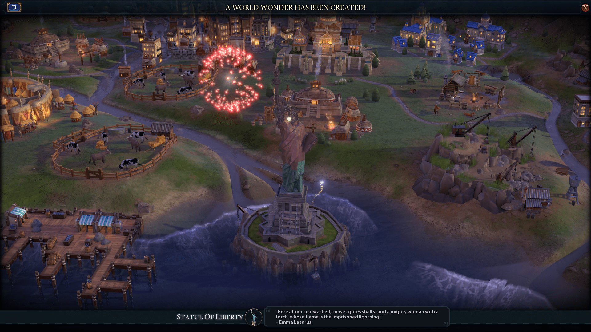 Just noticed the Statue of Liberty rusts during construction r/civ