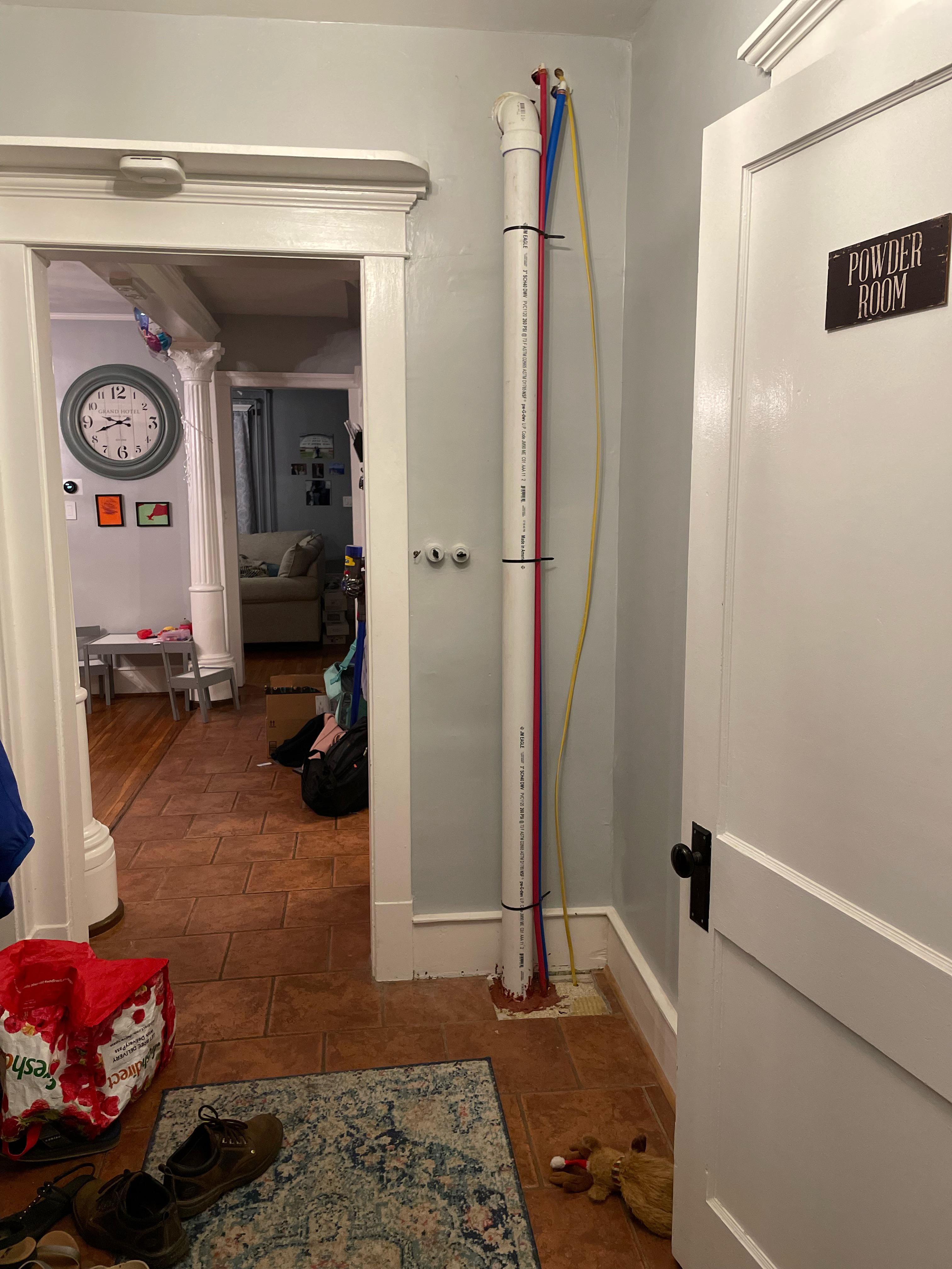 Ideas for pipe cover r/DesignMyRoom