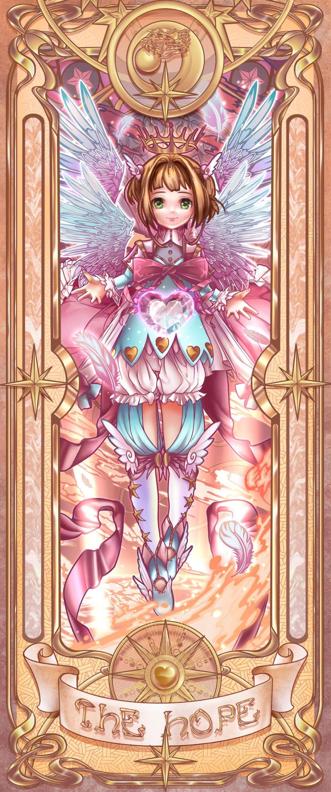 My hope clow card sakura card captor check my onstagram for more clowcards blackbird.b