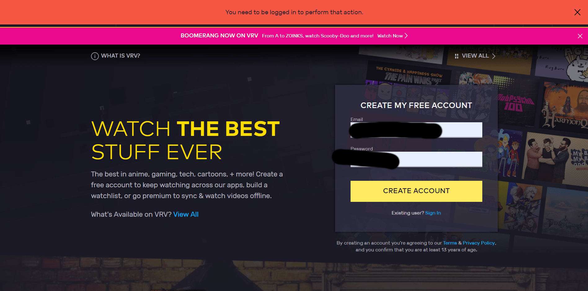 Vrv Anime Create Account / Twitch Prime S Latest Perk Is A Crunchyroll
