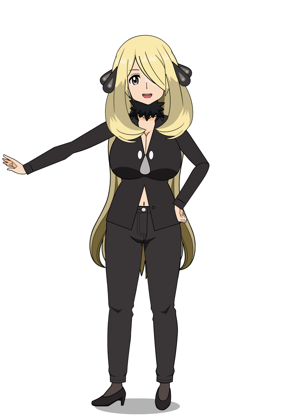 Cynthia's model from Pokemon Brilliant Diamond and Shining Pearl