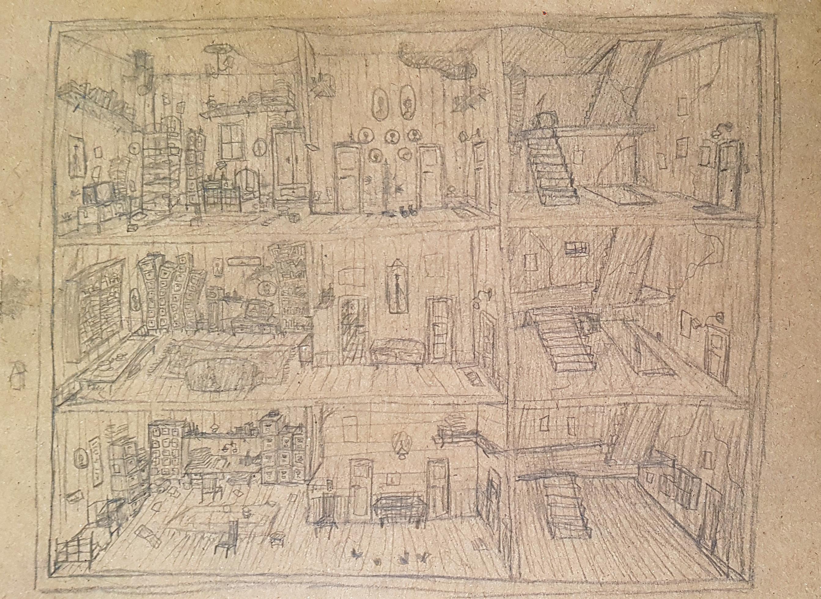 Apartment building in a little nightmares style r/LittleNightmares