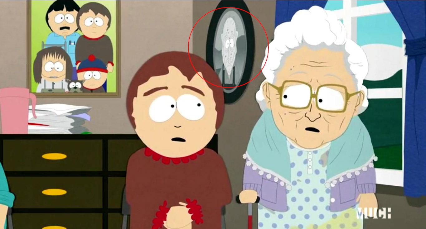 In the nursing home, Grandpa Marsh has a photo of HIS grandpa, whom he