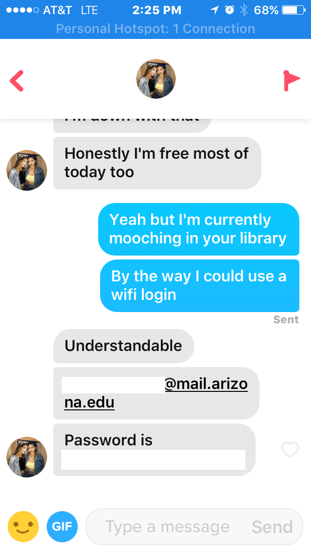 If girls can use tinder to get free pizza than I can do this. Tinder