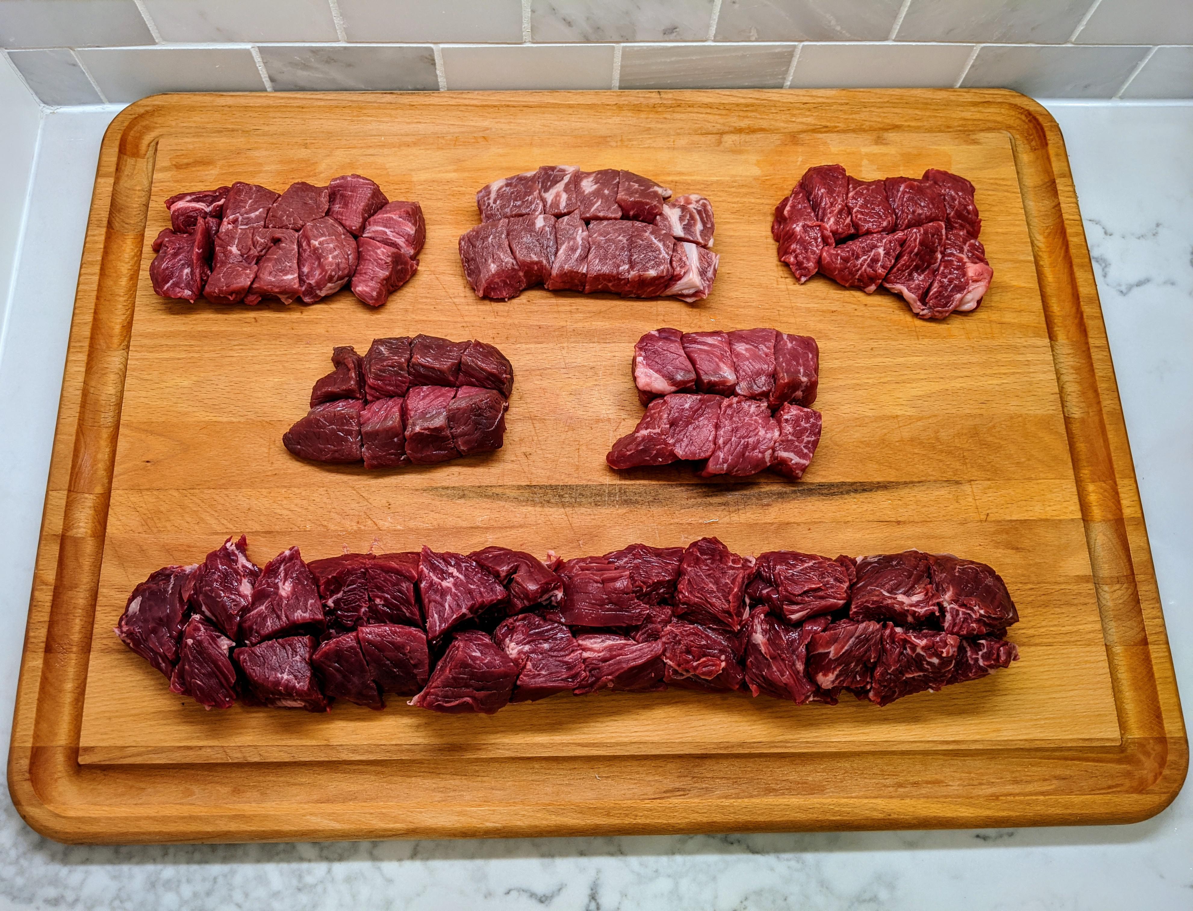 Fondue Steak Comparison [Homemade] r/food