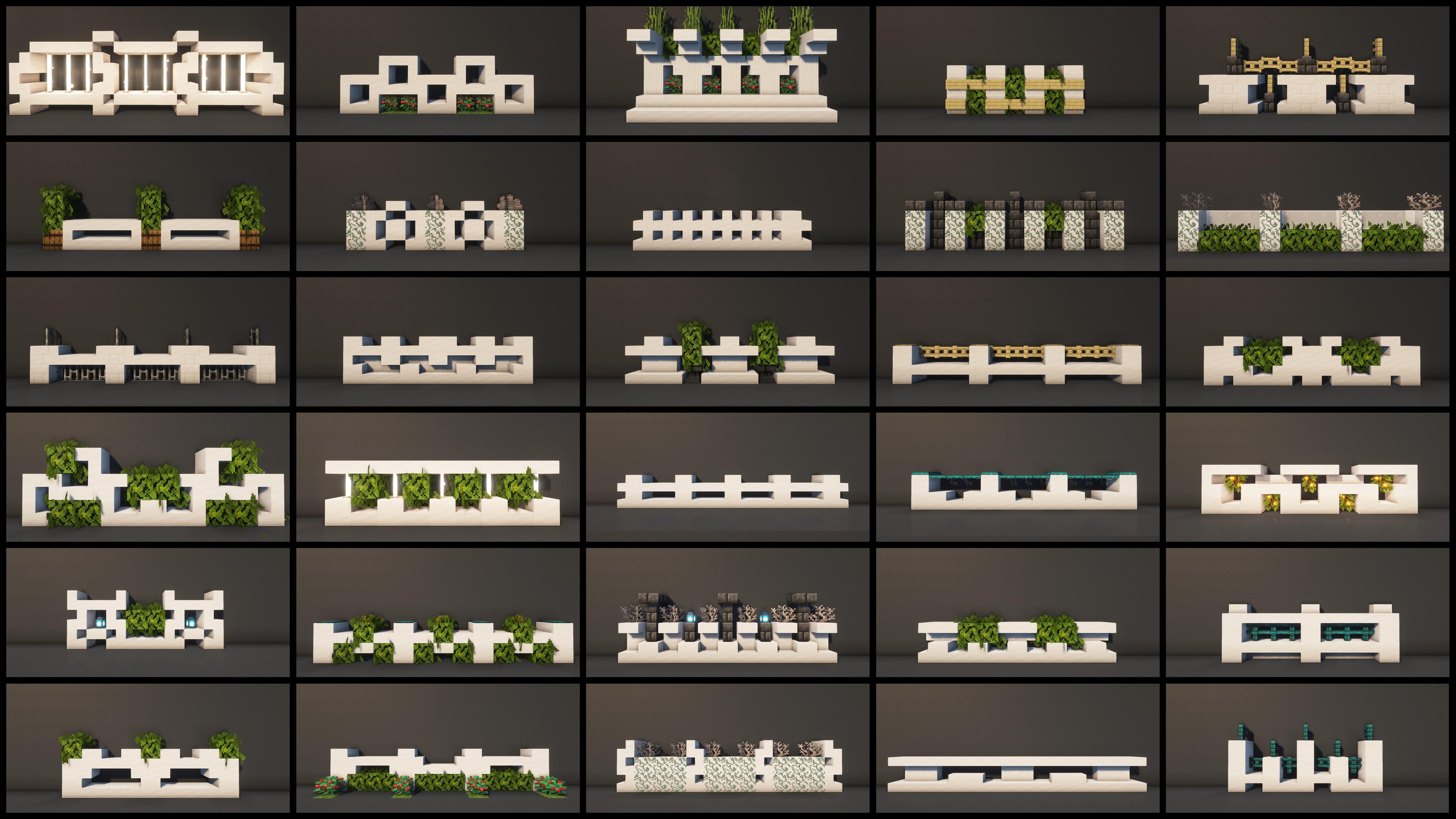 30 Minecraft Quartz Fence & Wall Design Ideas For Your Modern House r