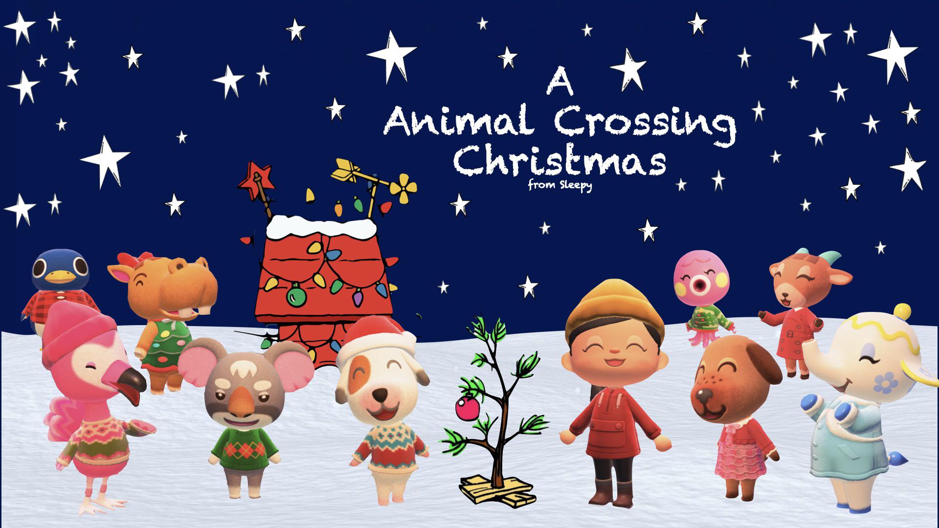 Animal Crossing Christmas Wallpaper