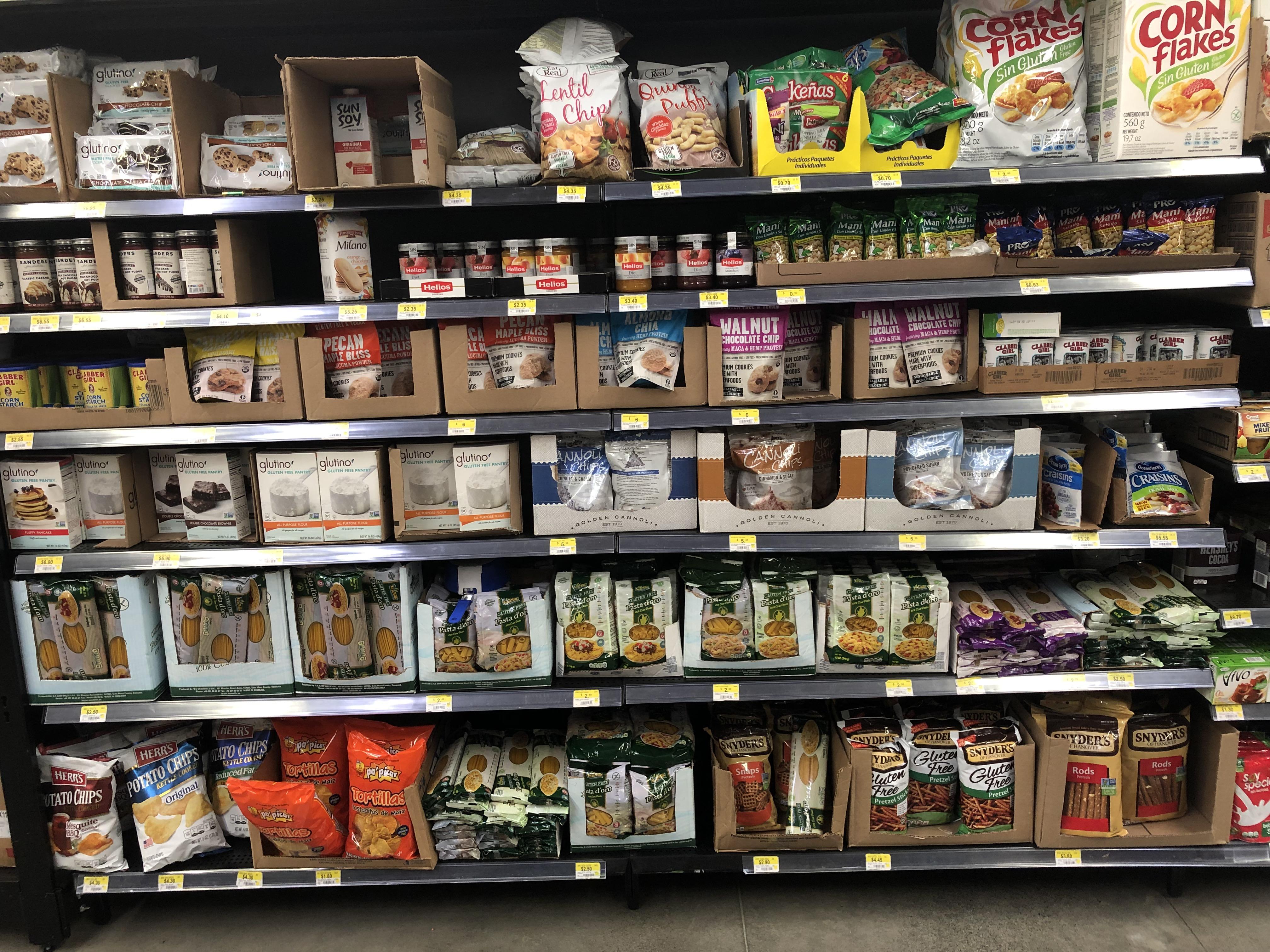 Gluten free section at Walmart where I live r/Celiac