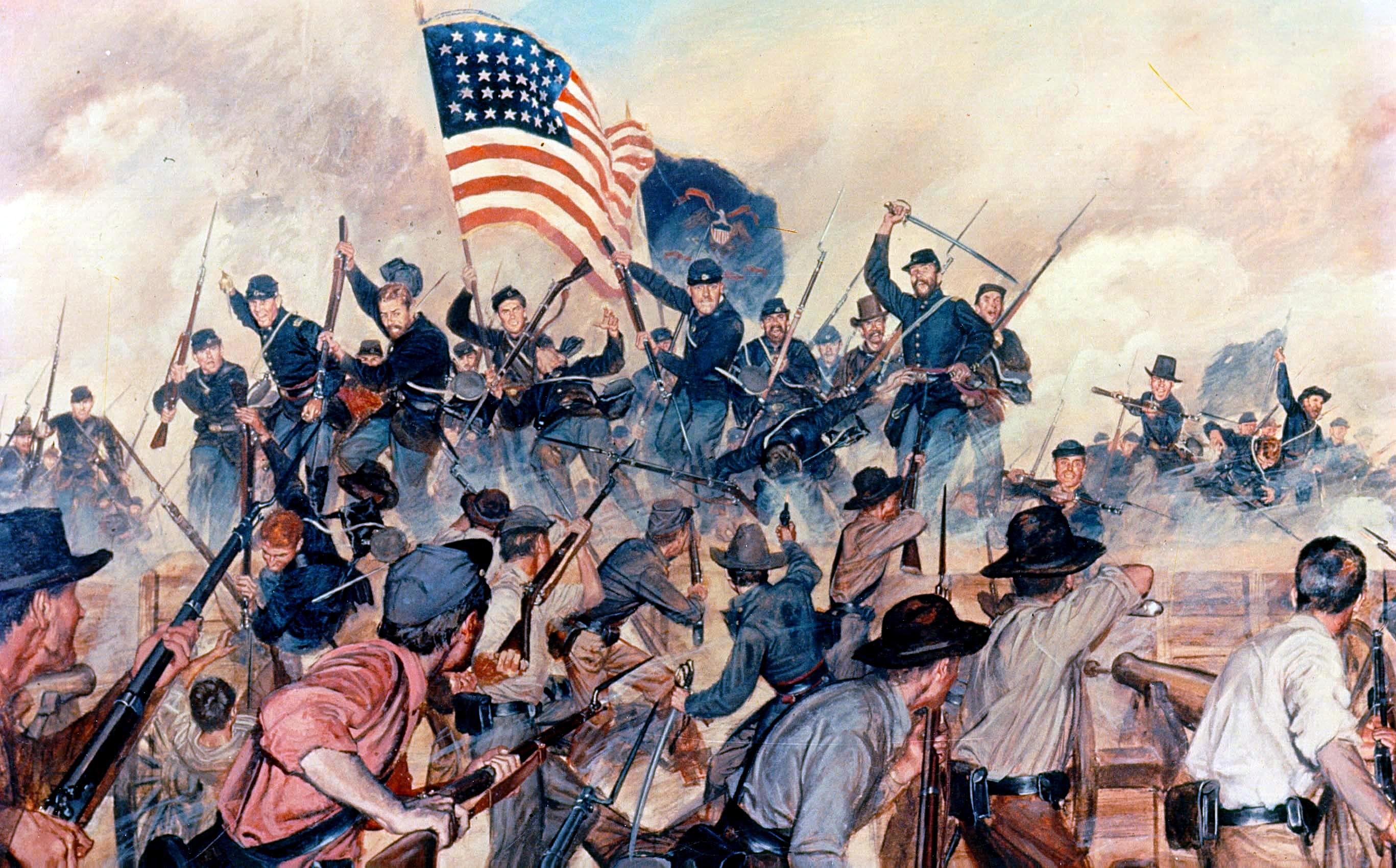 The second "First at Vicksburg" painting from the US Army in Action
