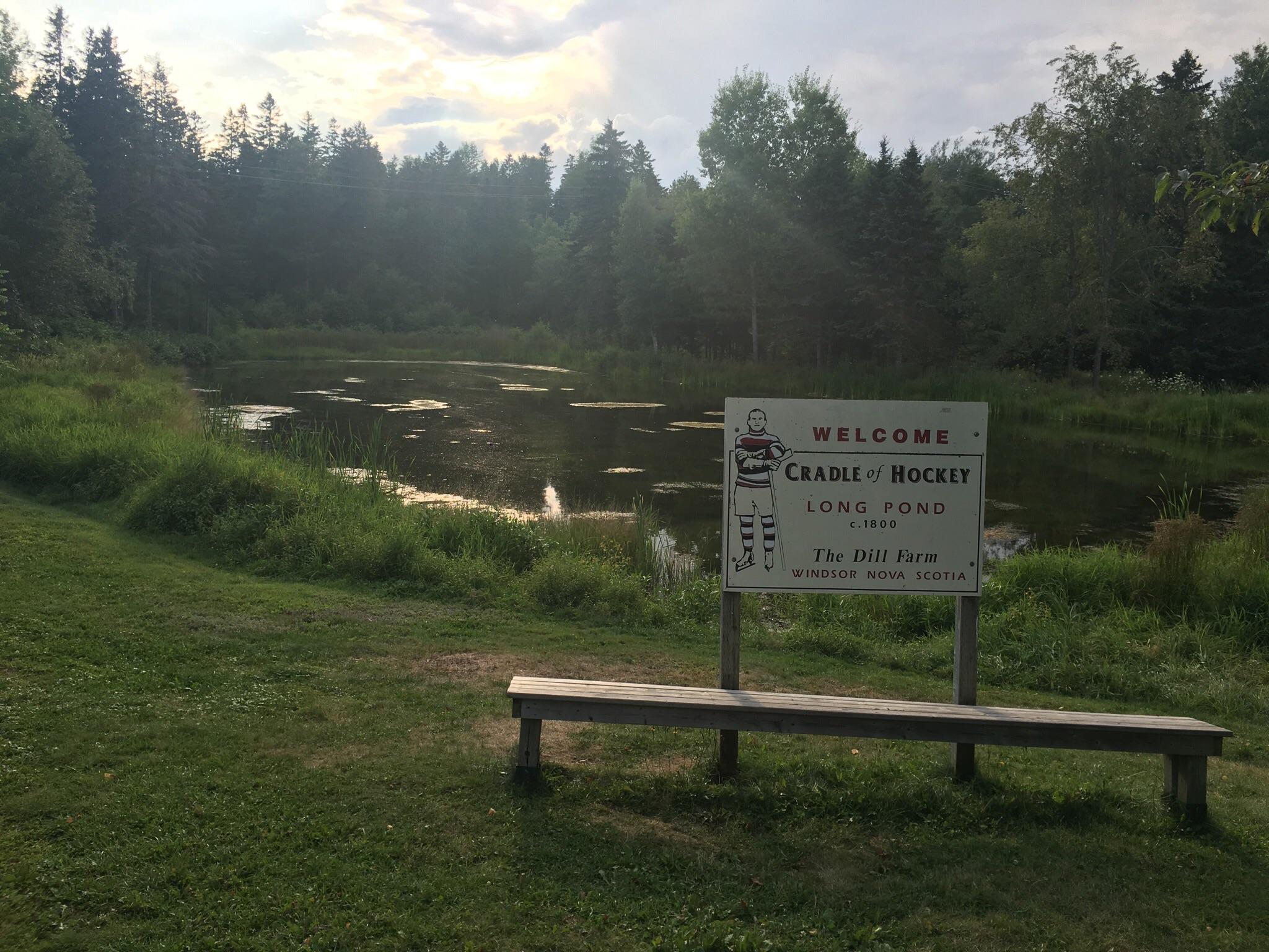Long Pond, Windsor Nova Scotia; the birthplace of hockey. r/pics