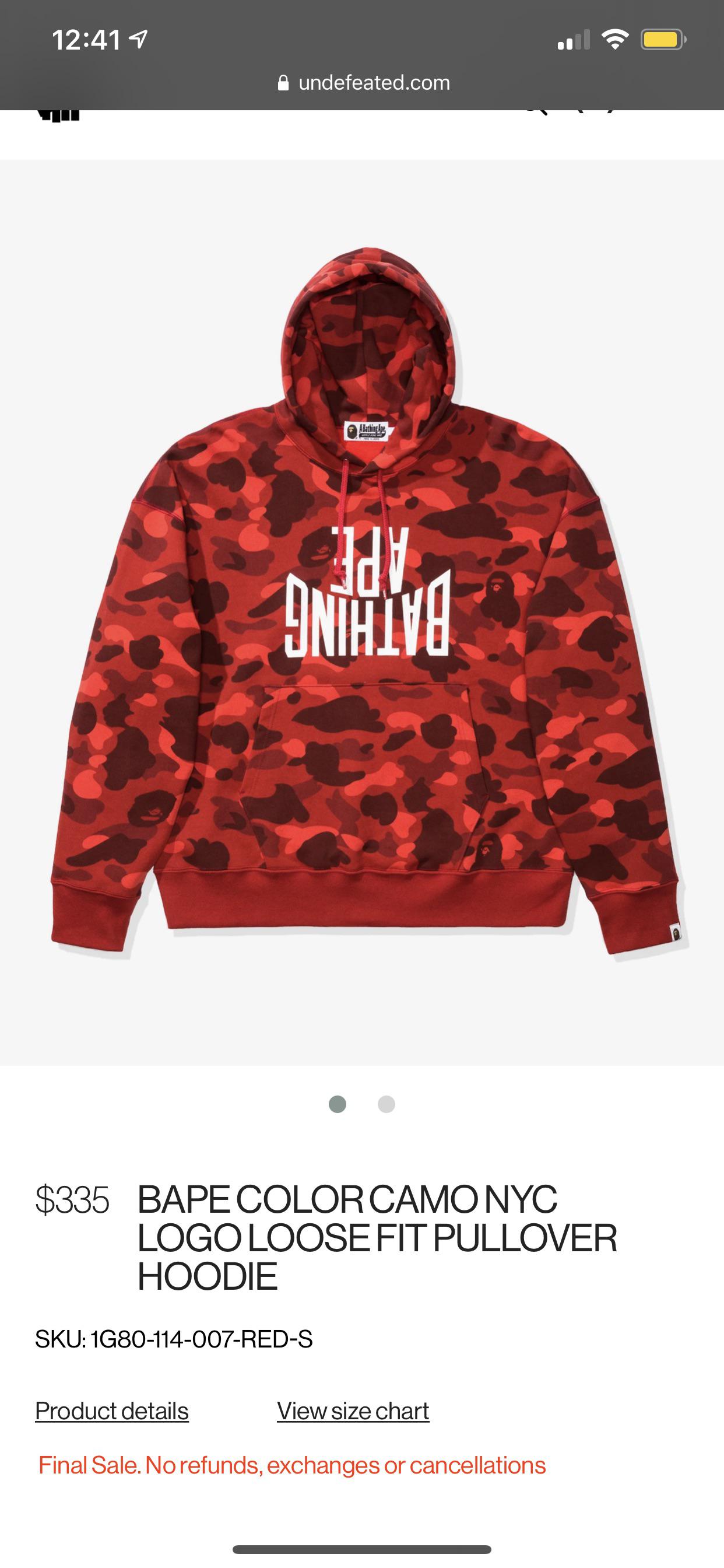 Sizing help on “loose fit” hoodie? I always hear to size up in Bape but