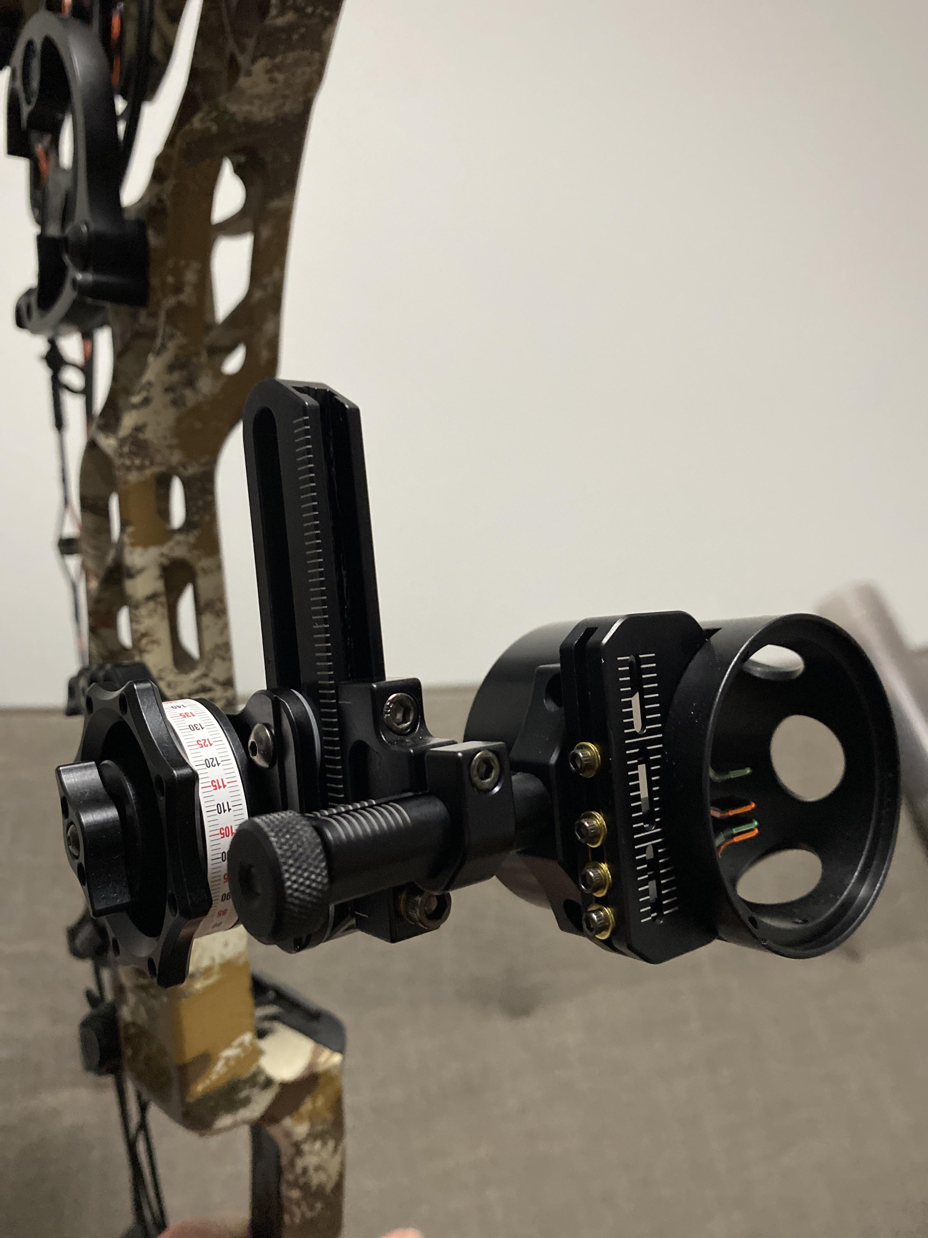 20 and 30 pin sighted in, but I’m bottomed out, gang adjustment all the