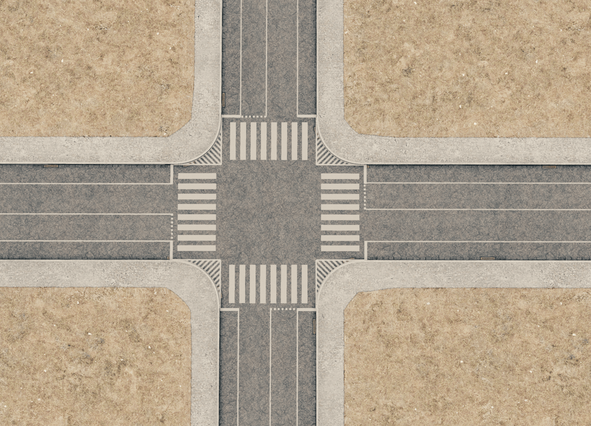TIL the Intersection Marking Tool can be used for creating crossings