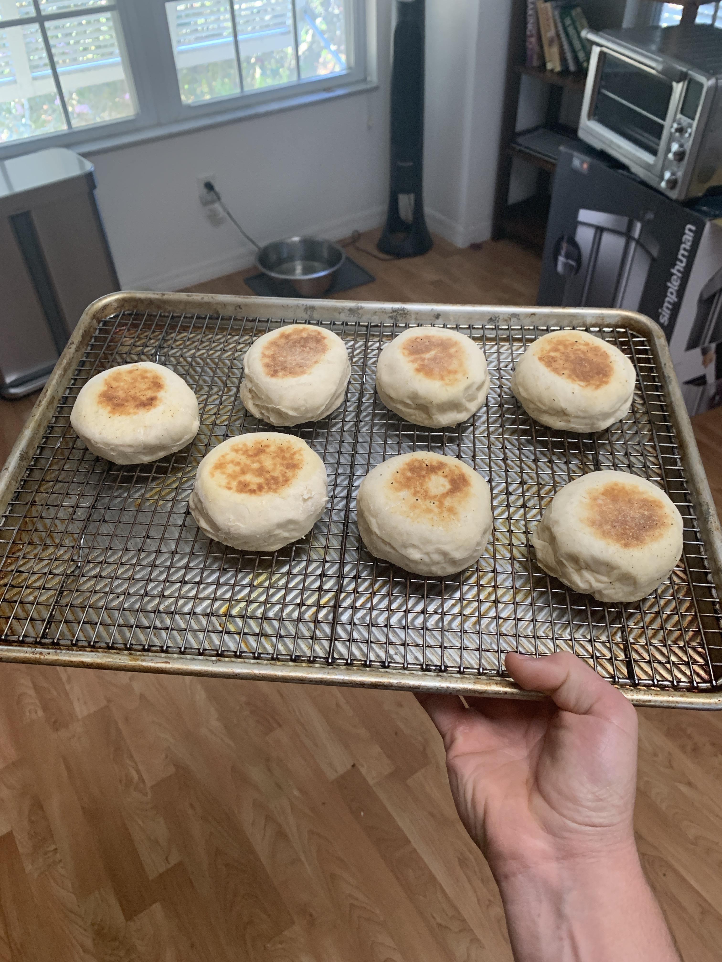 Made the patented Weissman english muffins! Didn’t have as many nooks