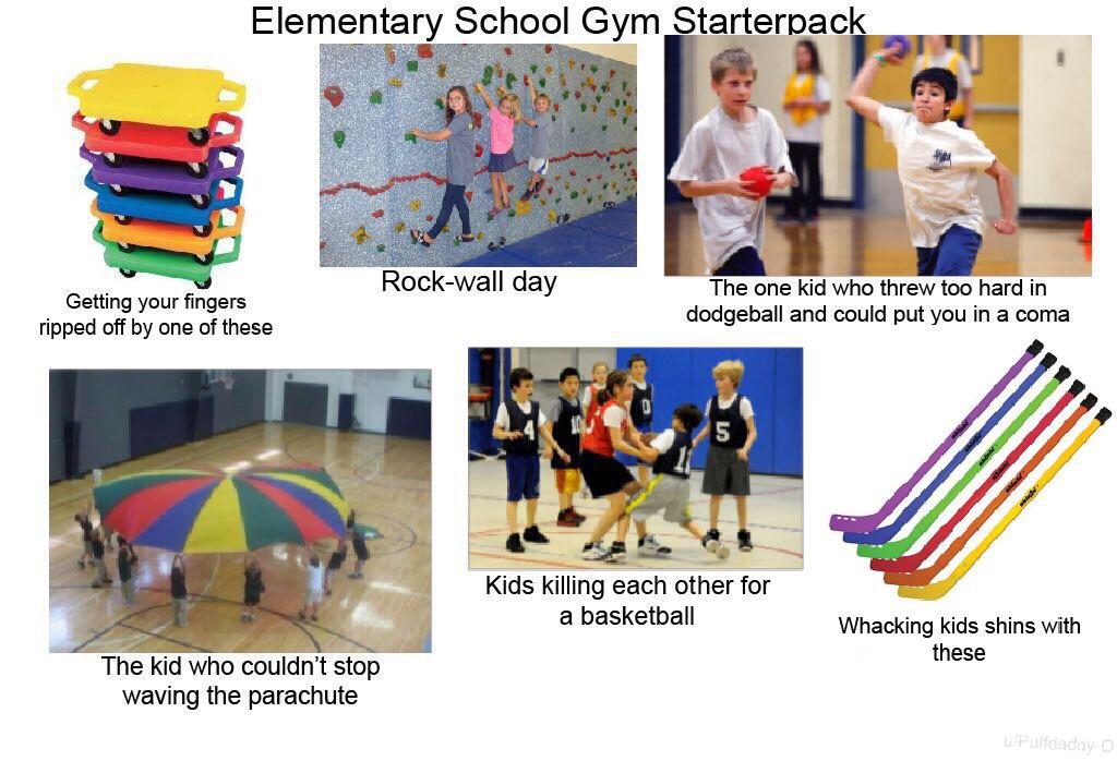 Elementary School Gym Starterpack r/starterpacks