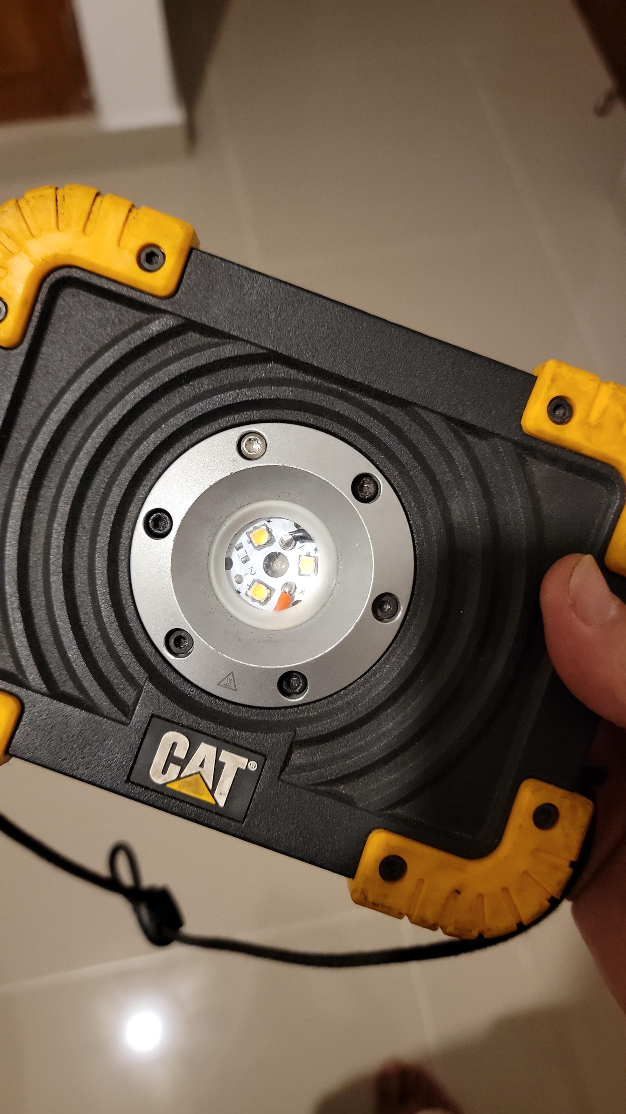 Emitter swapped a CAT work light r/flashlight