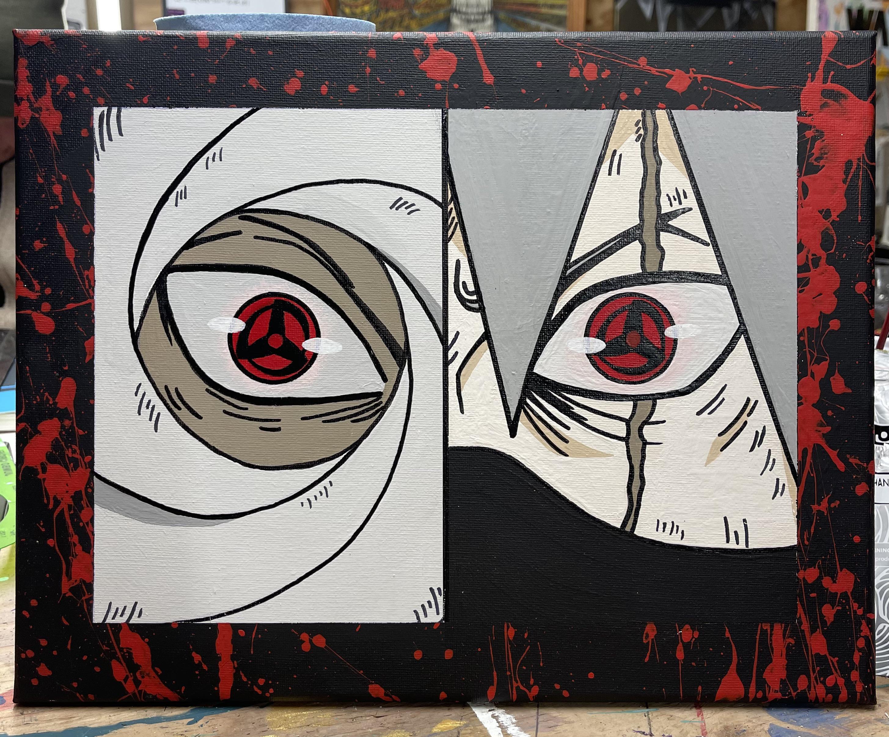 My latest art piece, been really loving anime paintings lately! Acrylic