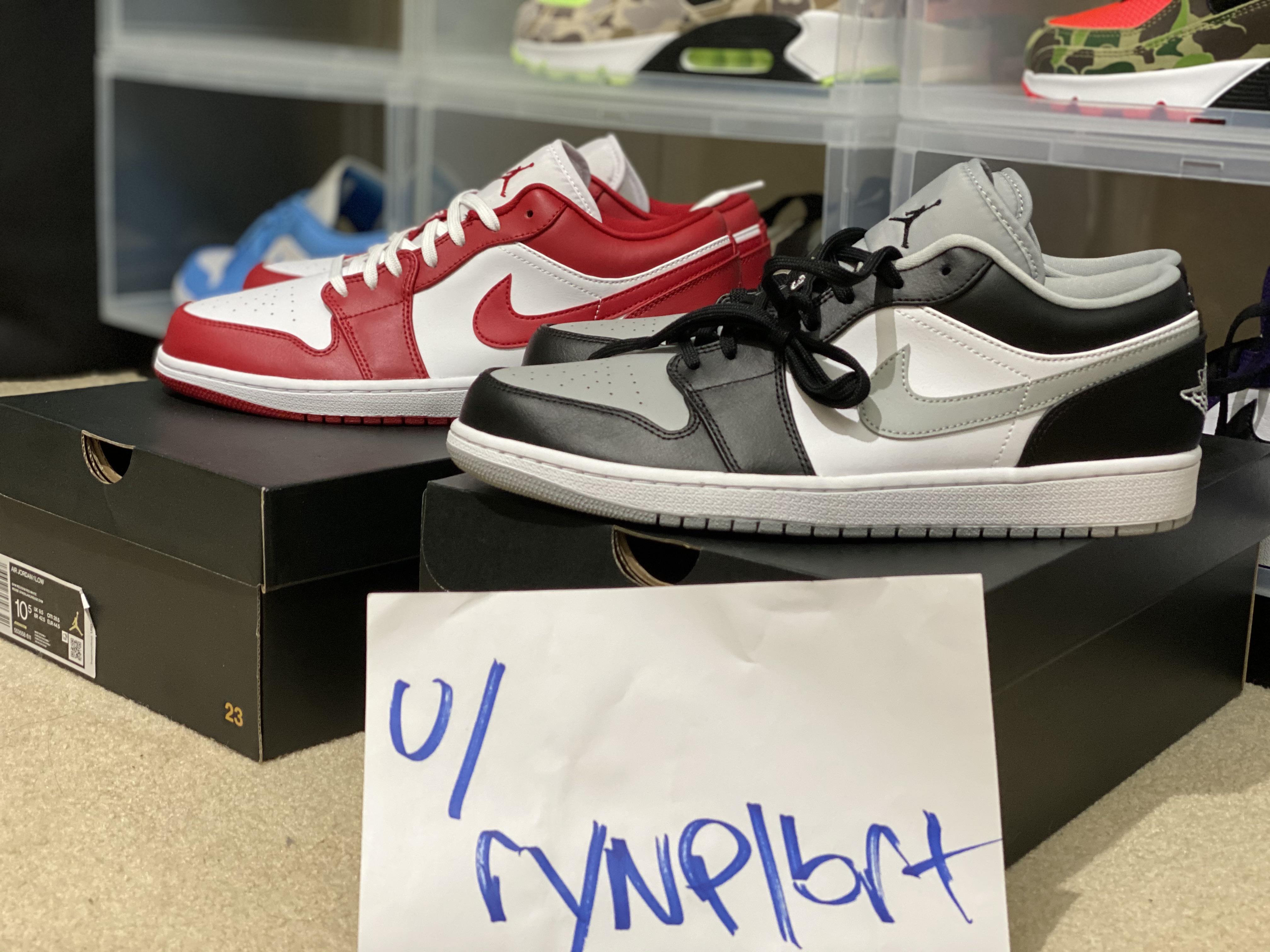 [WTS] Jordan 1 Low Gym Red (10.5) & Smoke Grey (11) DS 110 ea