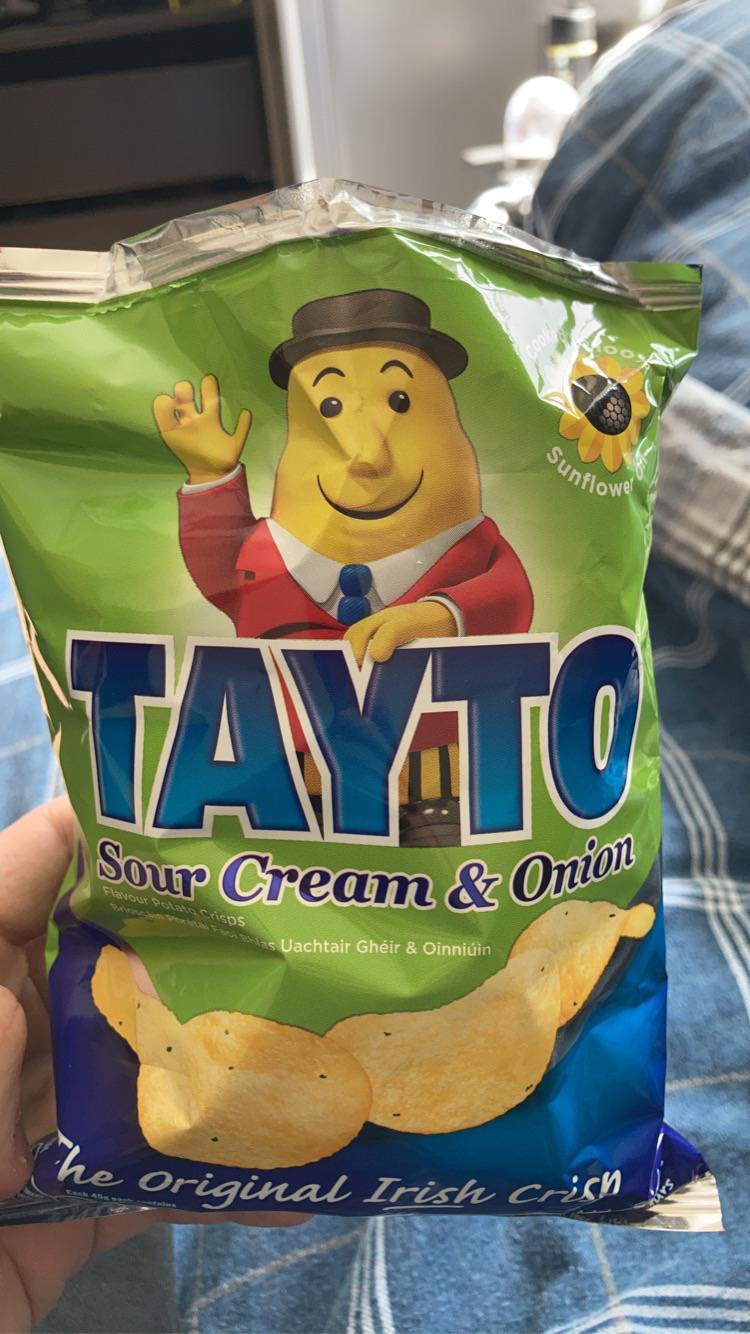 First bag of Sour Cream and Onion Tayto r/ireland