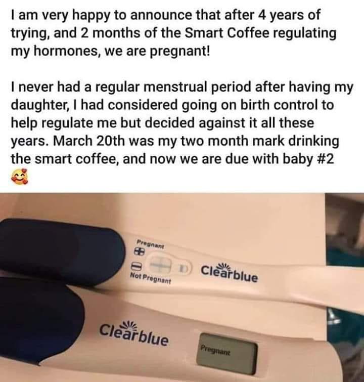 Smart coffee helps infertile couples apparently. r/antiMLM