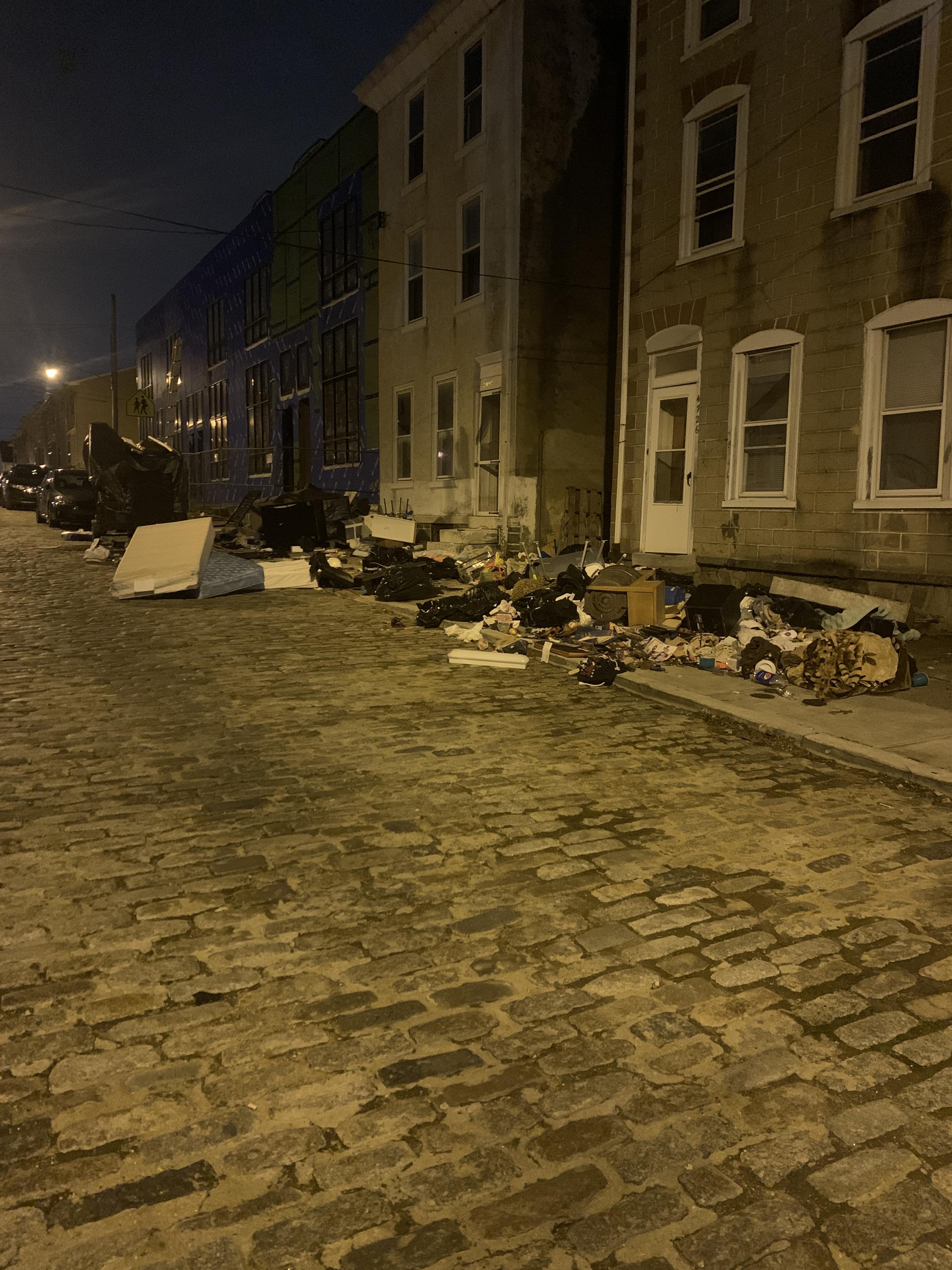 Junkies from Manayunk got evicted across the street today, this is what