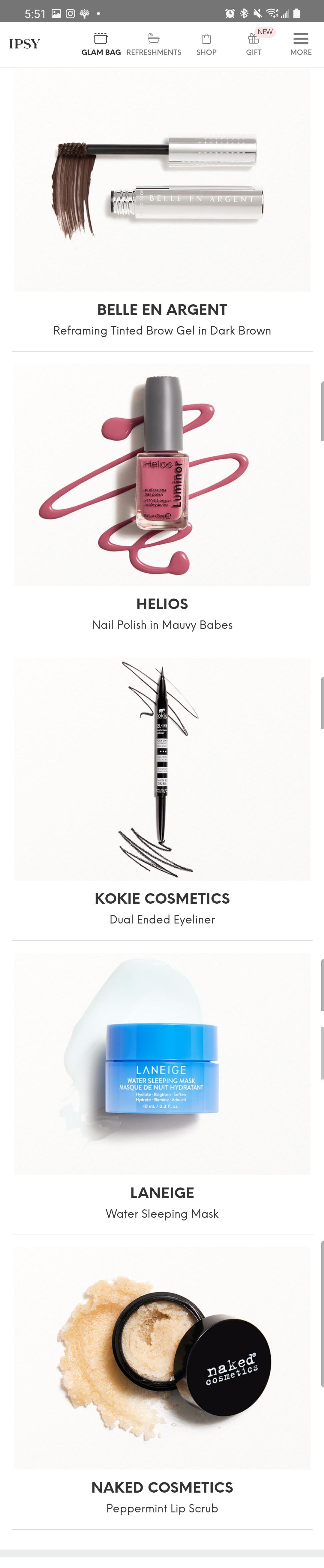 February 2022 Glam Bag. One of the best Glam Bags I've seen in a while