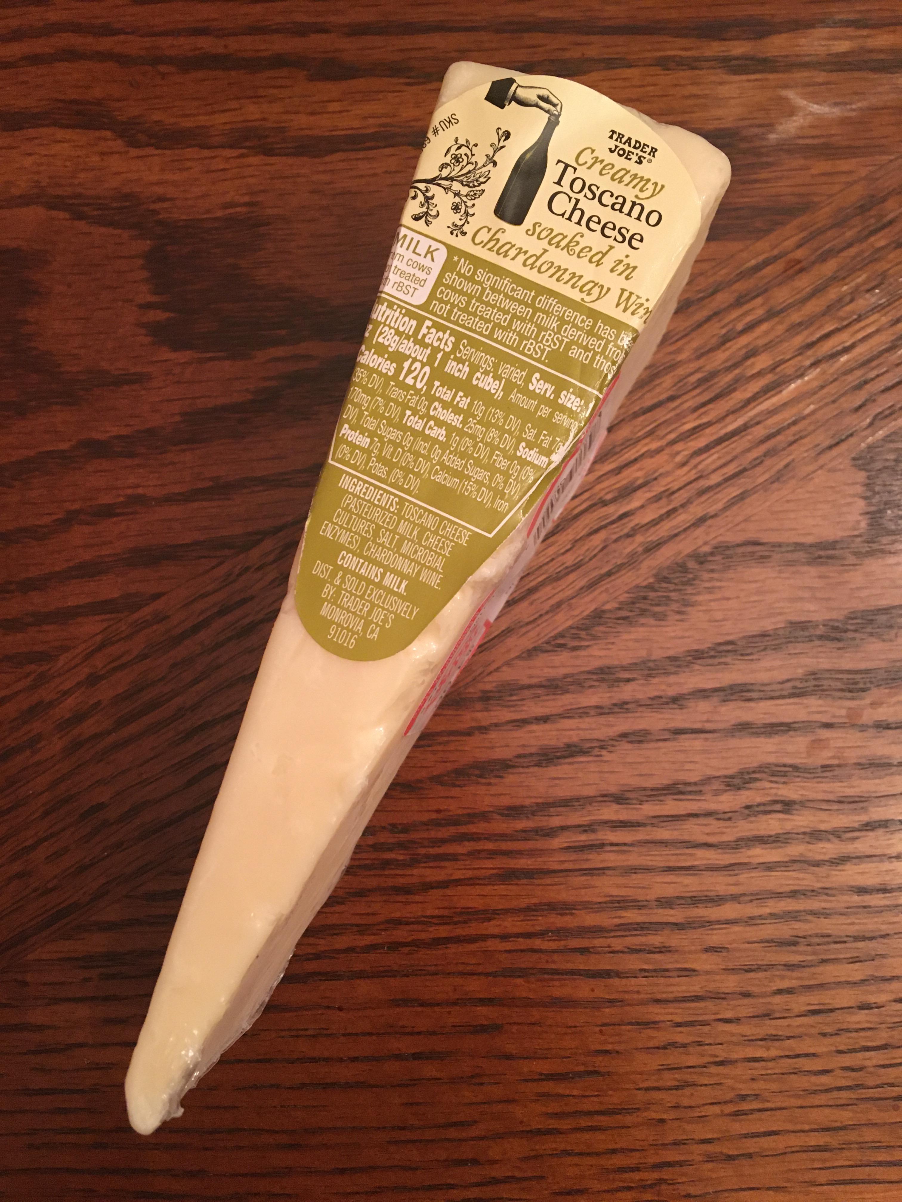 Creamy Toscano Cheese soaked in Chardonnay Wine r/traderjoes