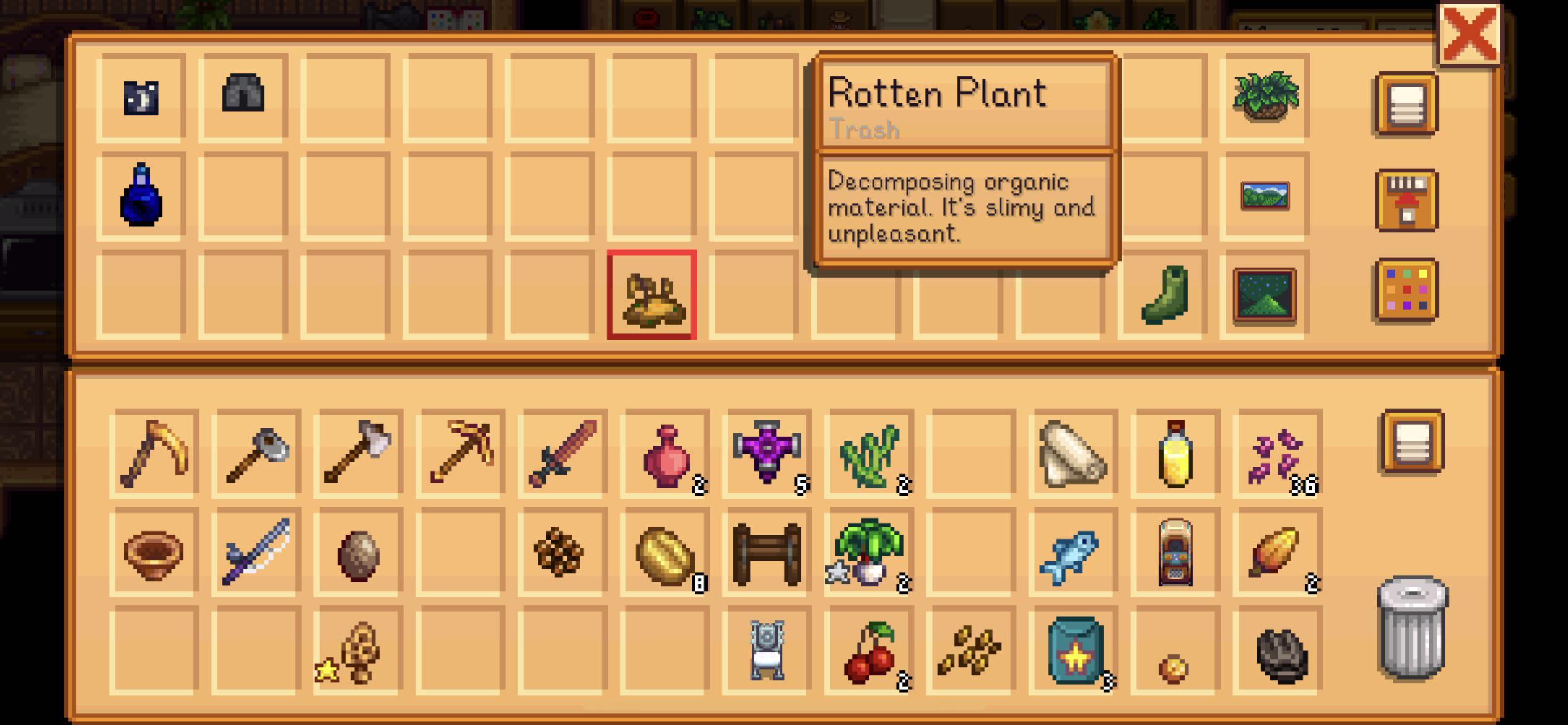 What is the rotten plant? r/StardewValley