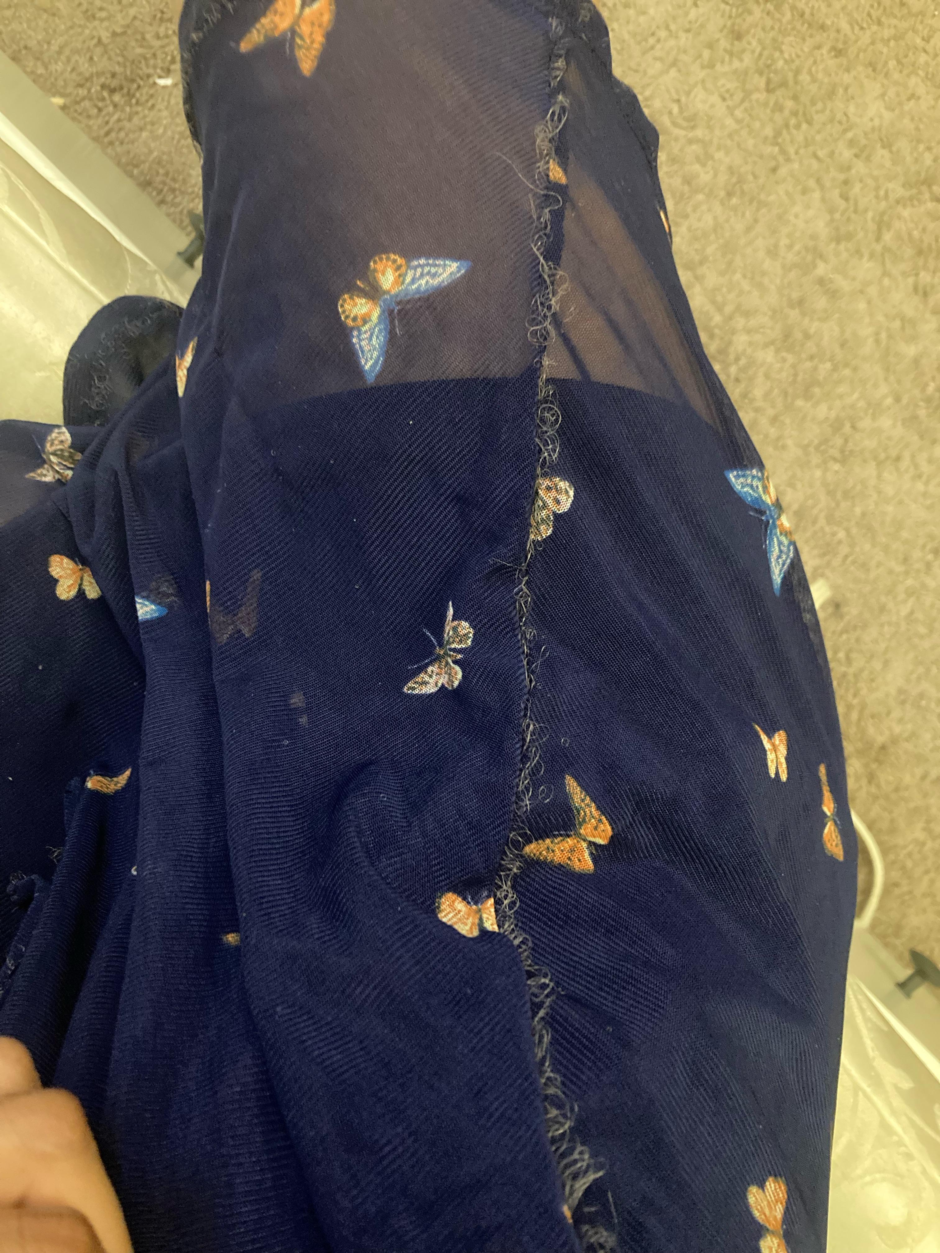 How to repair dress with loose elastic fibers at seams? Found at thrift