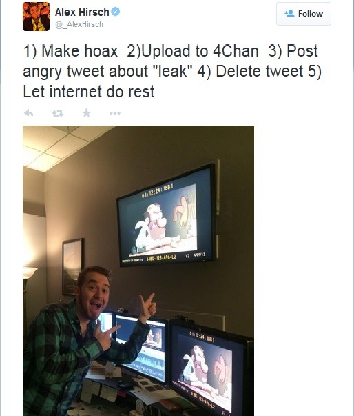 Remember the time when Alex Hirsch trolled a bunch of GF fans on 4chan