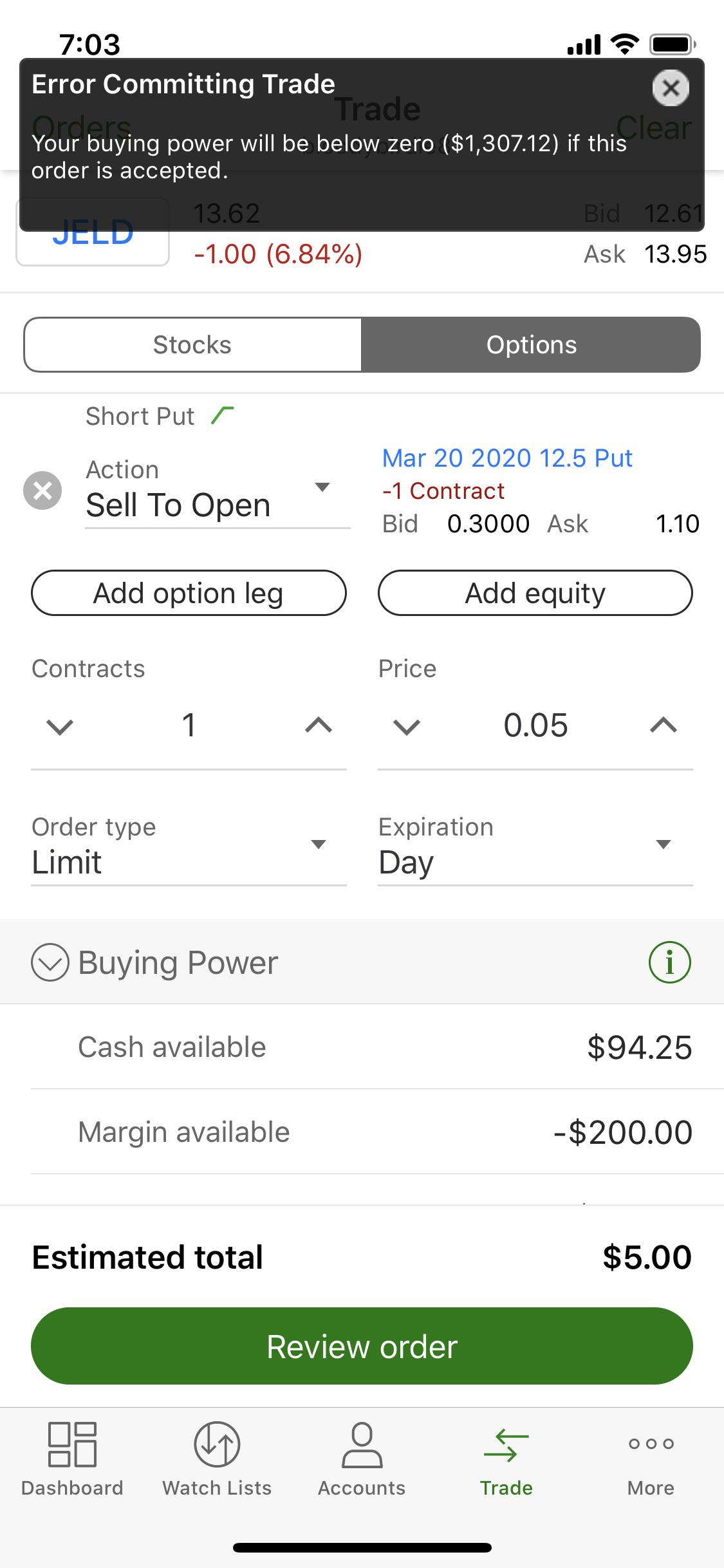 Can You Close Options On Robinhood Td Ameritrade Short Term Redemption Fee