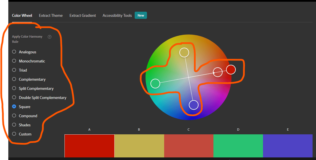 I'm new to Krita. I was looking around the color wheel and wonder if it