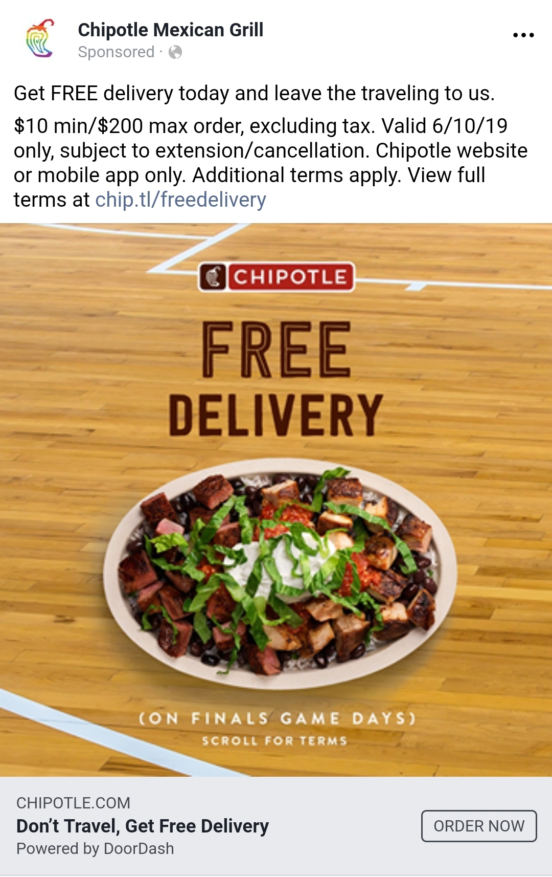 Camp at your nearest Chipotle!!! r/doordash