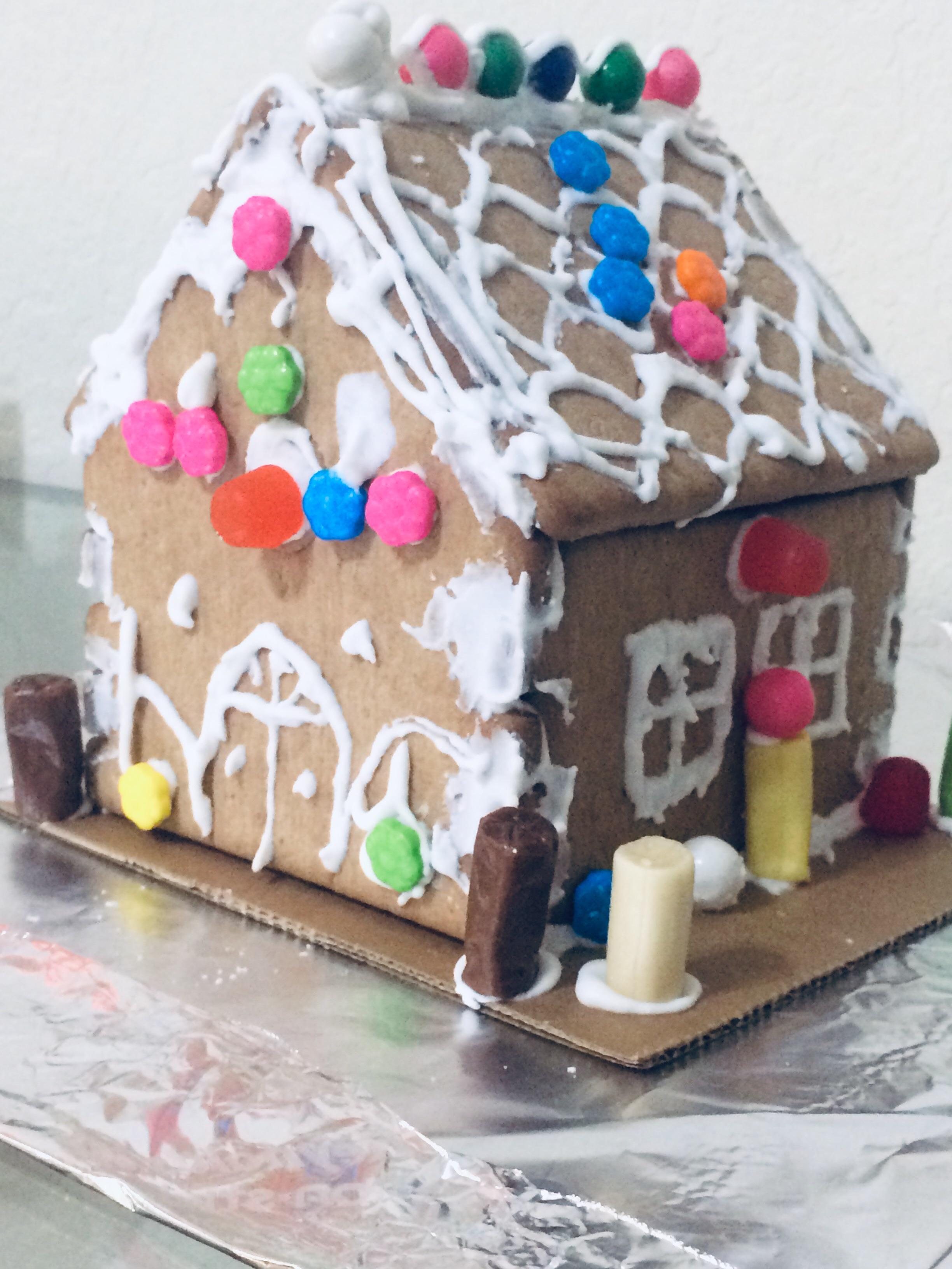 My first gingerbread house. I think I did a decent job. r/pics