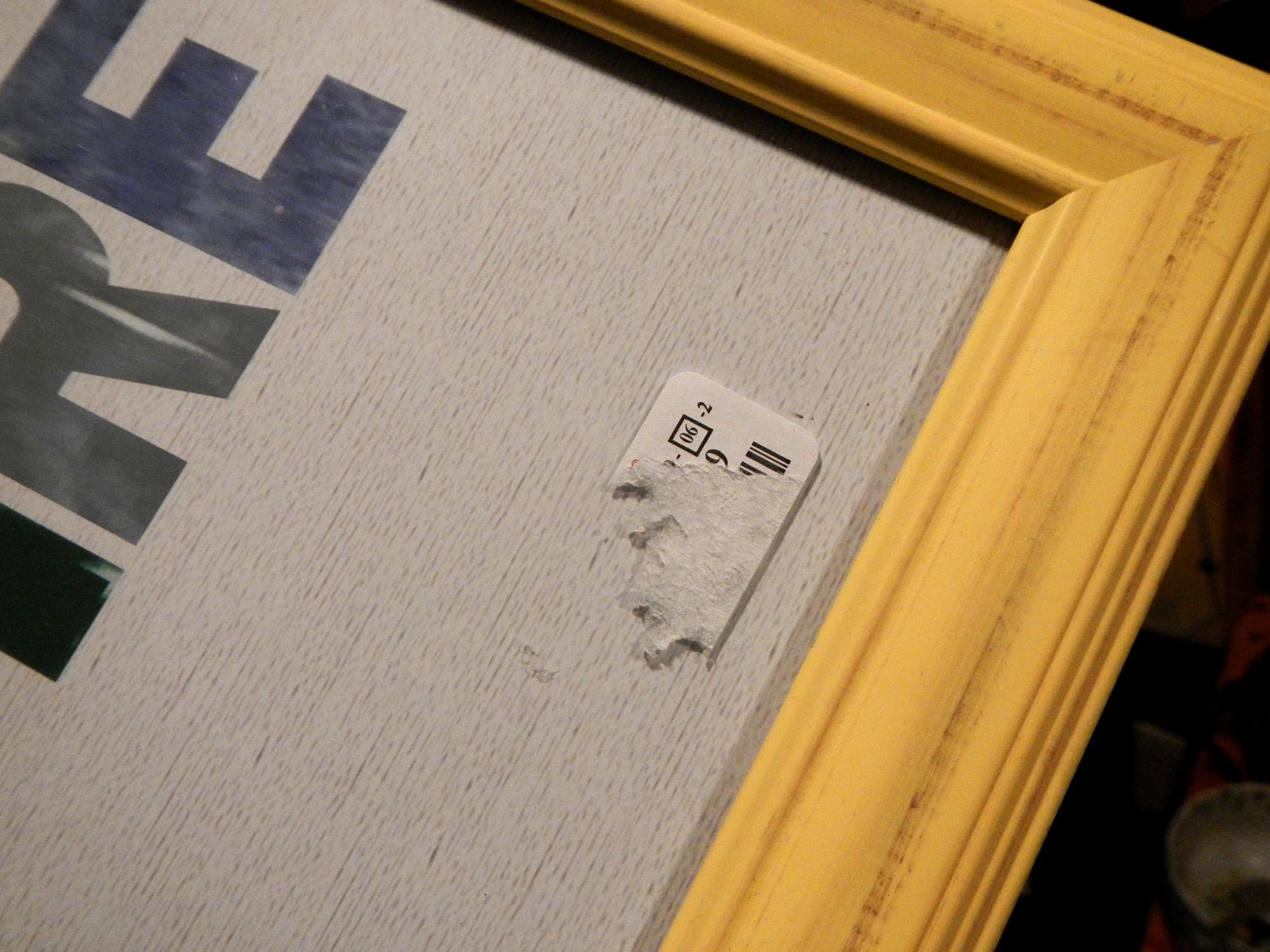 Of course TJ Maxx would put the tacky, hardtoremove price sticker on