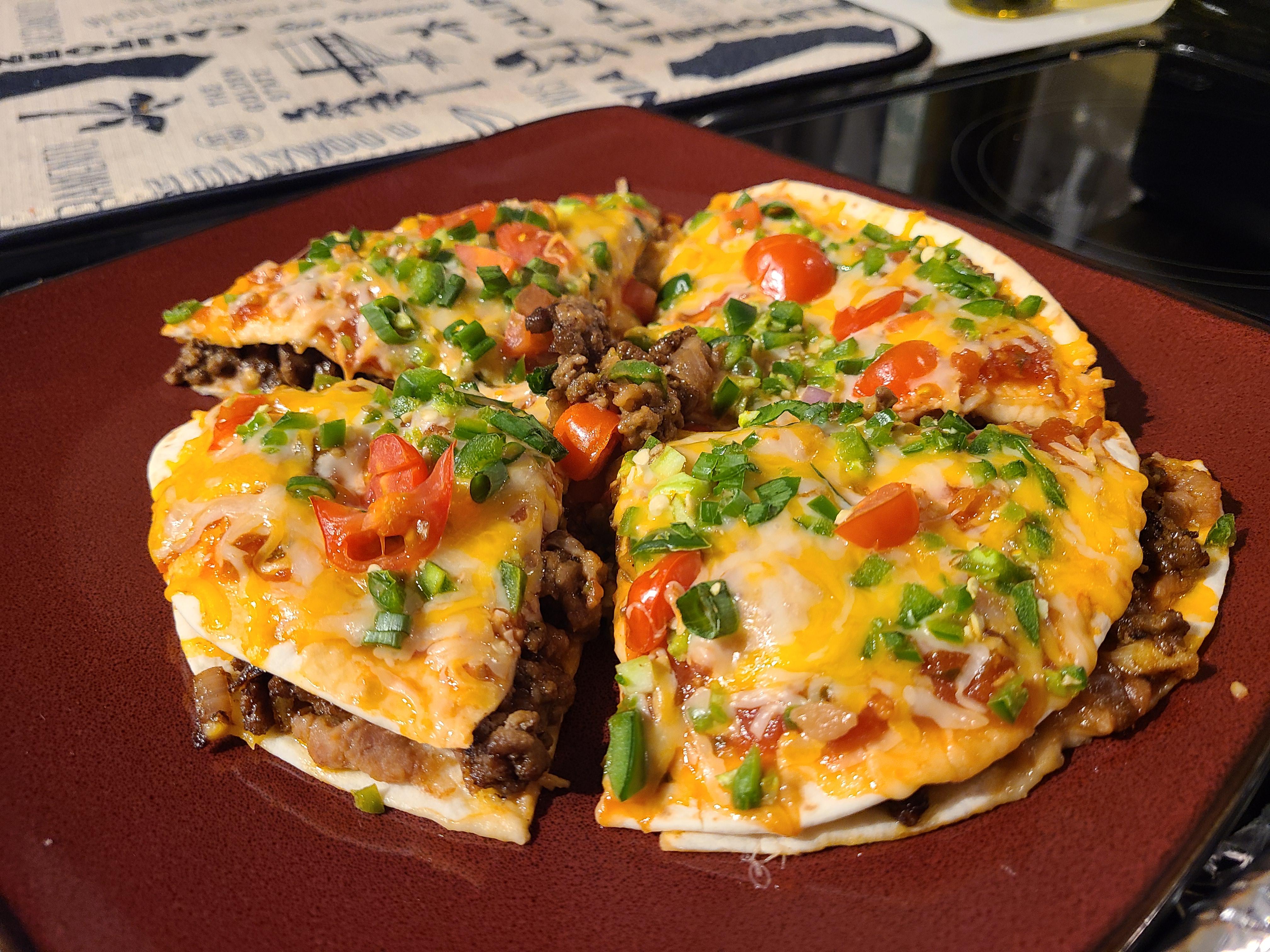 Made my own mexican pizza. Take that TB! r/tacobell