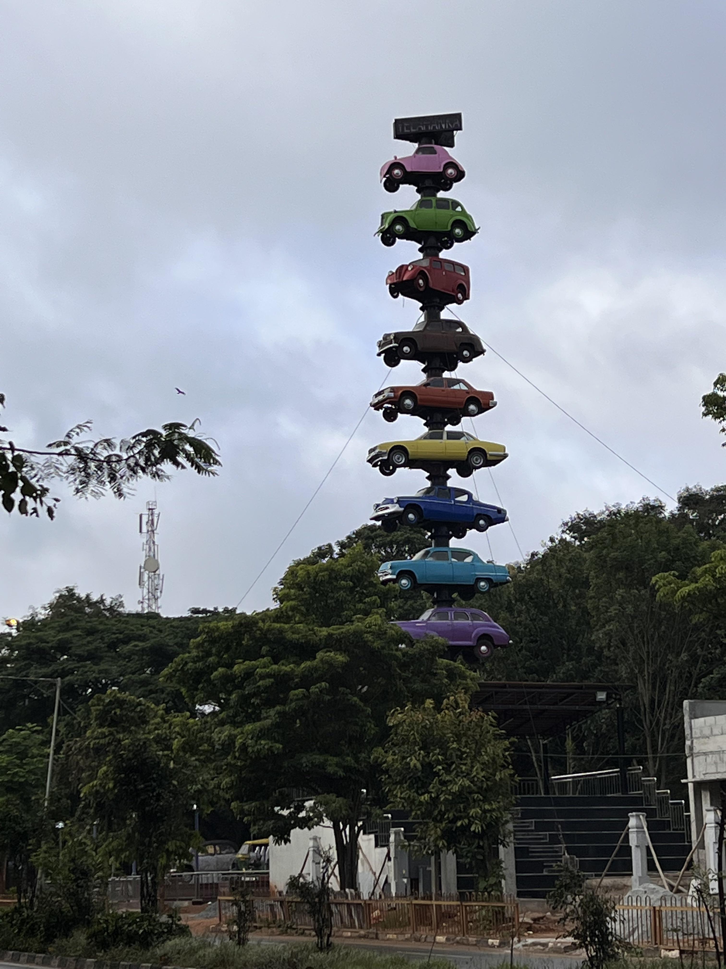 Anyone knows the history of this “cars ka seekhkebab” looking tower in