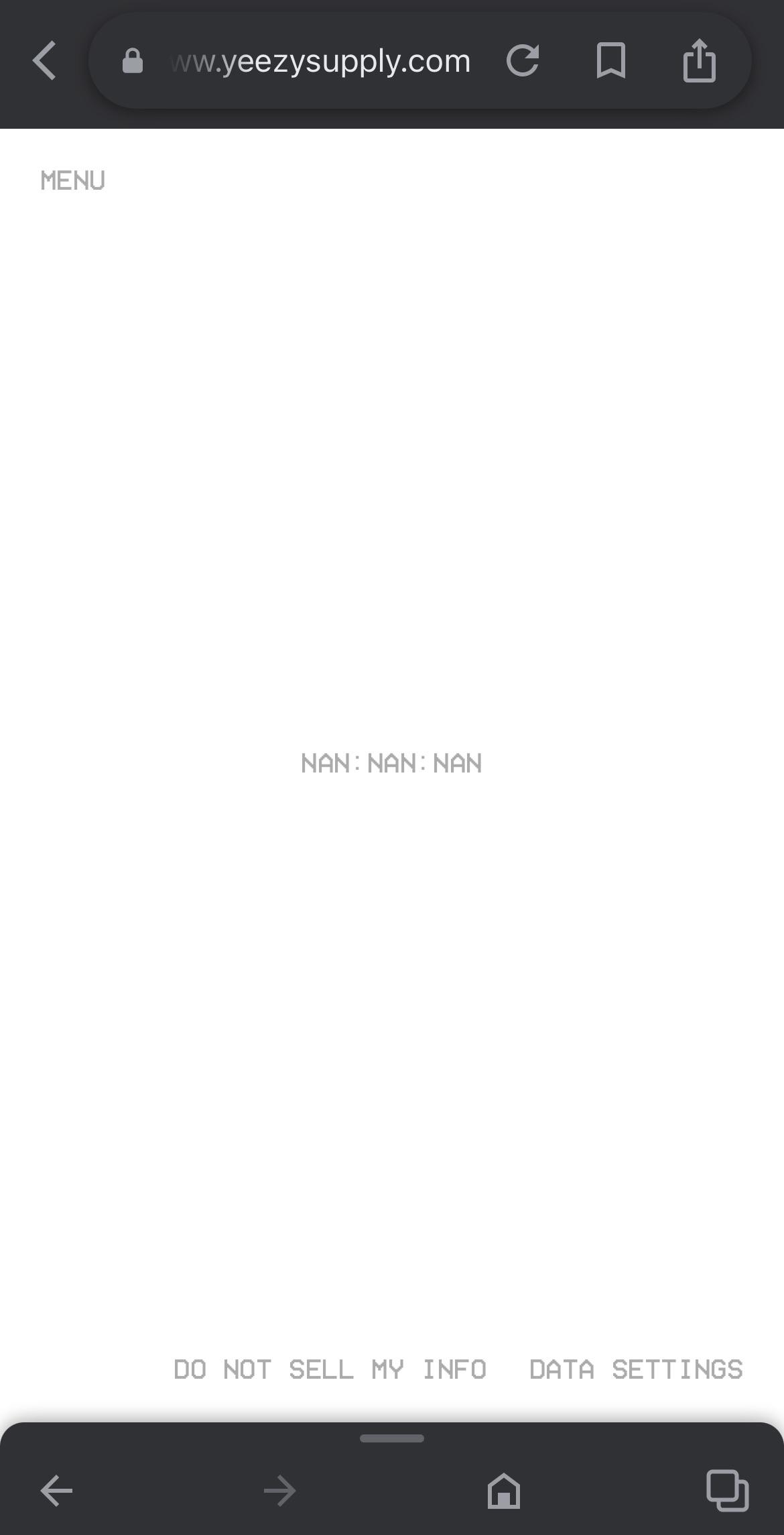 New message on Yeezy Supply, but what dose it mean? yeezys