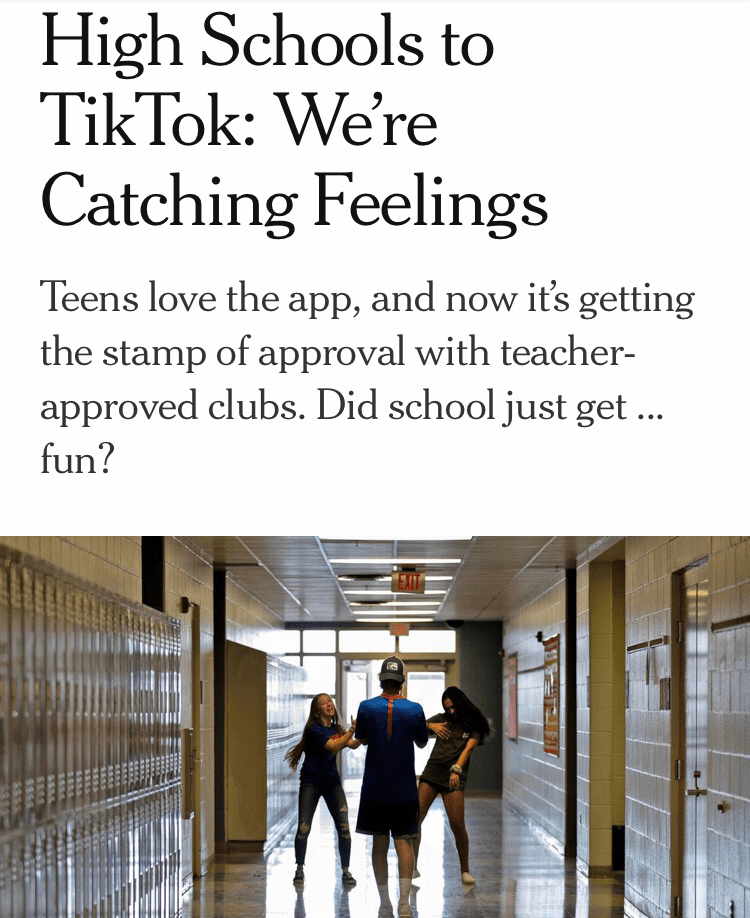My schools cringy Tik Tok club got in the New York Times r/pyrocynical