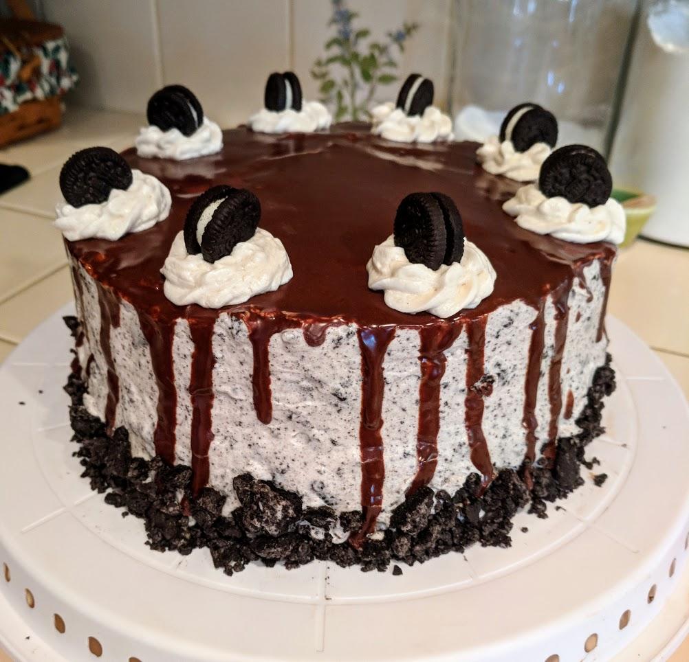 Cookies and Cream Cake r/vegan