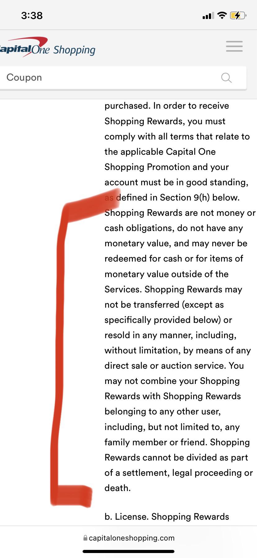 Anyone familiar with capital one? Does this mean I can’t buy and resell