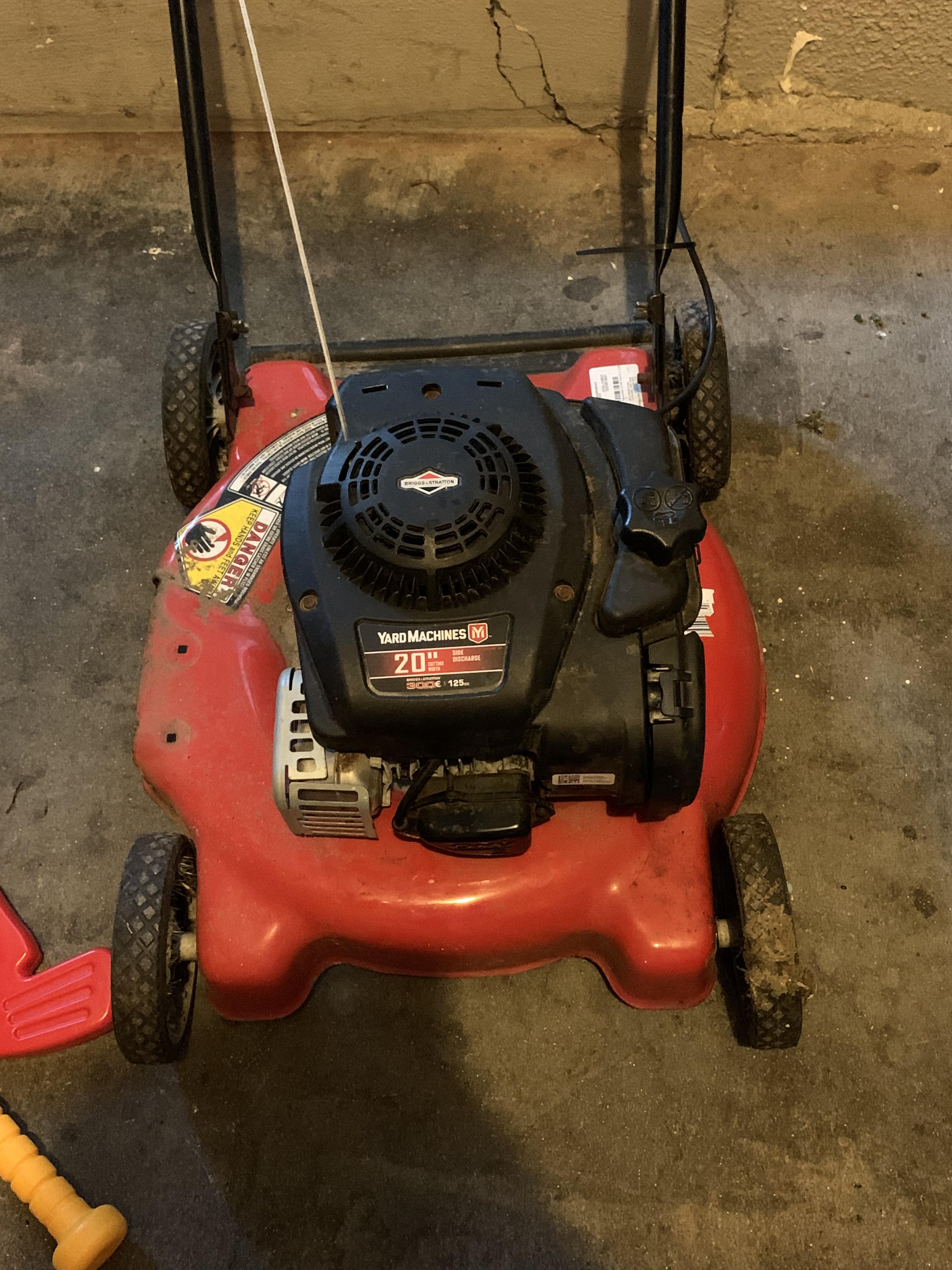 My lawn mower won’t start. It was sitting through the winter and most