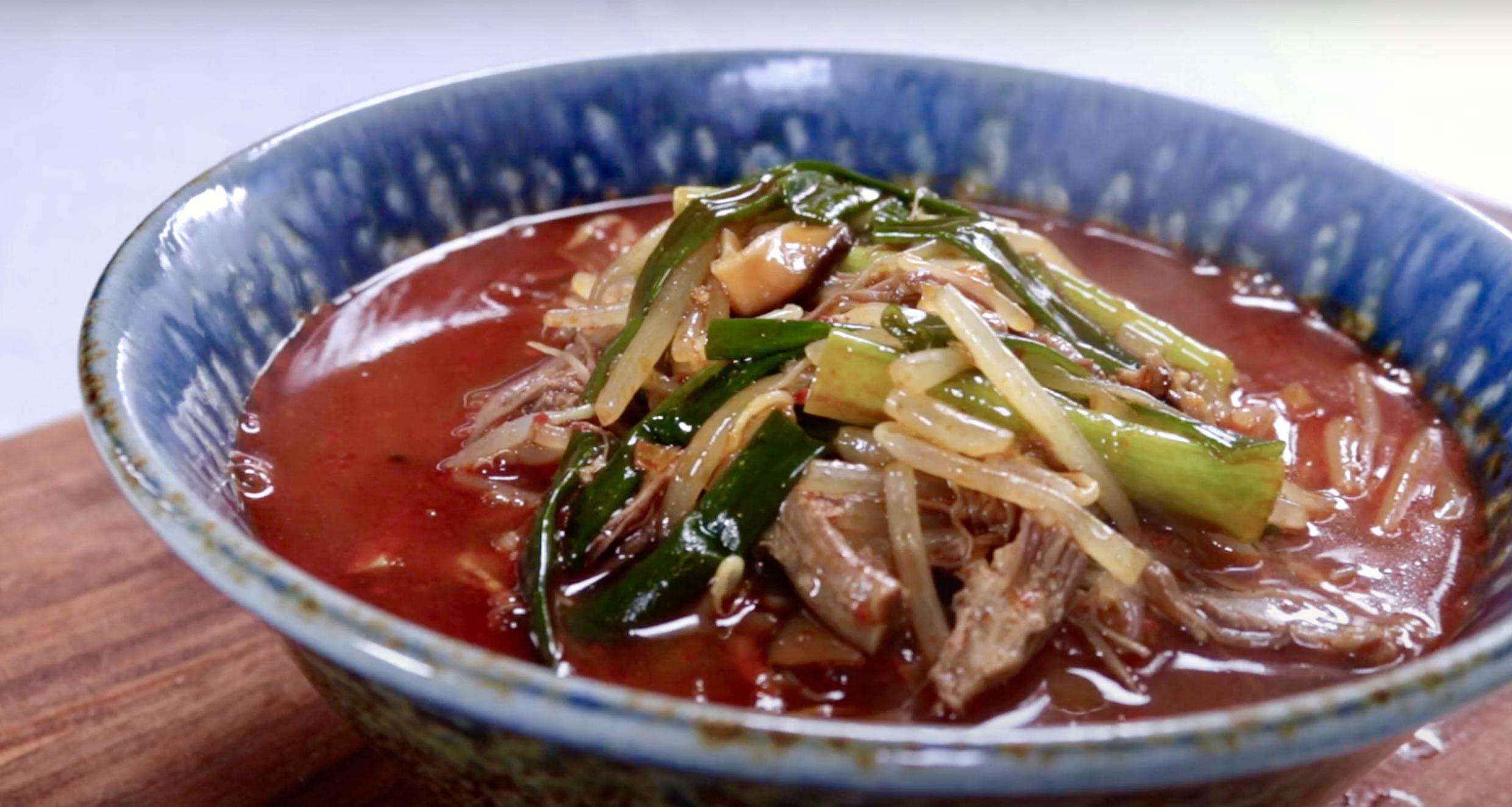 Korean Spicy Beef Soup with Vegetables ie. Yukgaejang r/recipes